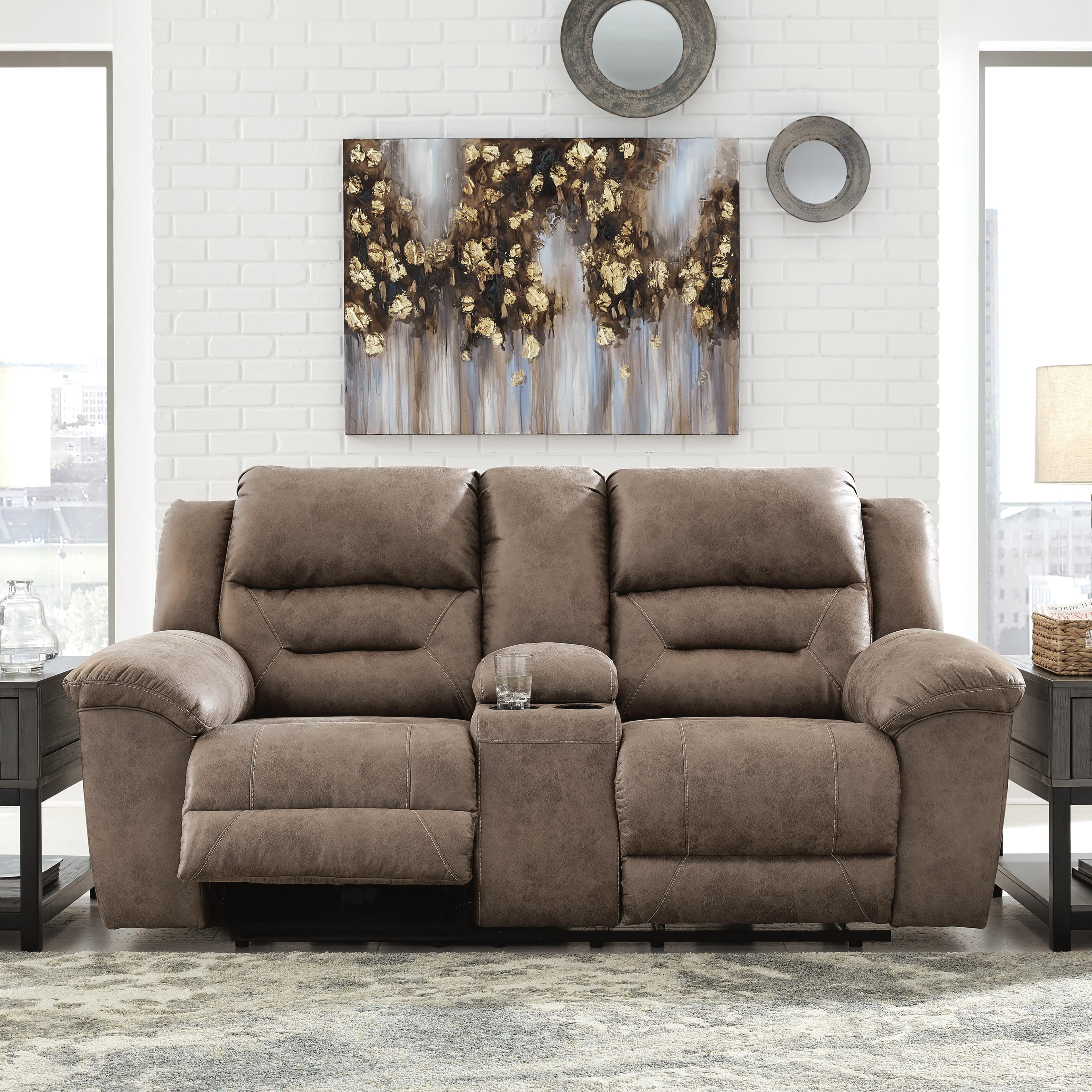 Stoneland Reclining Loveseat and Power Recliner