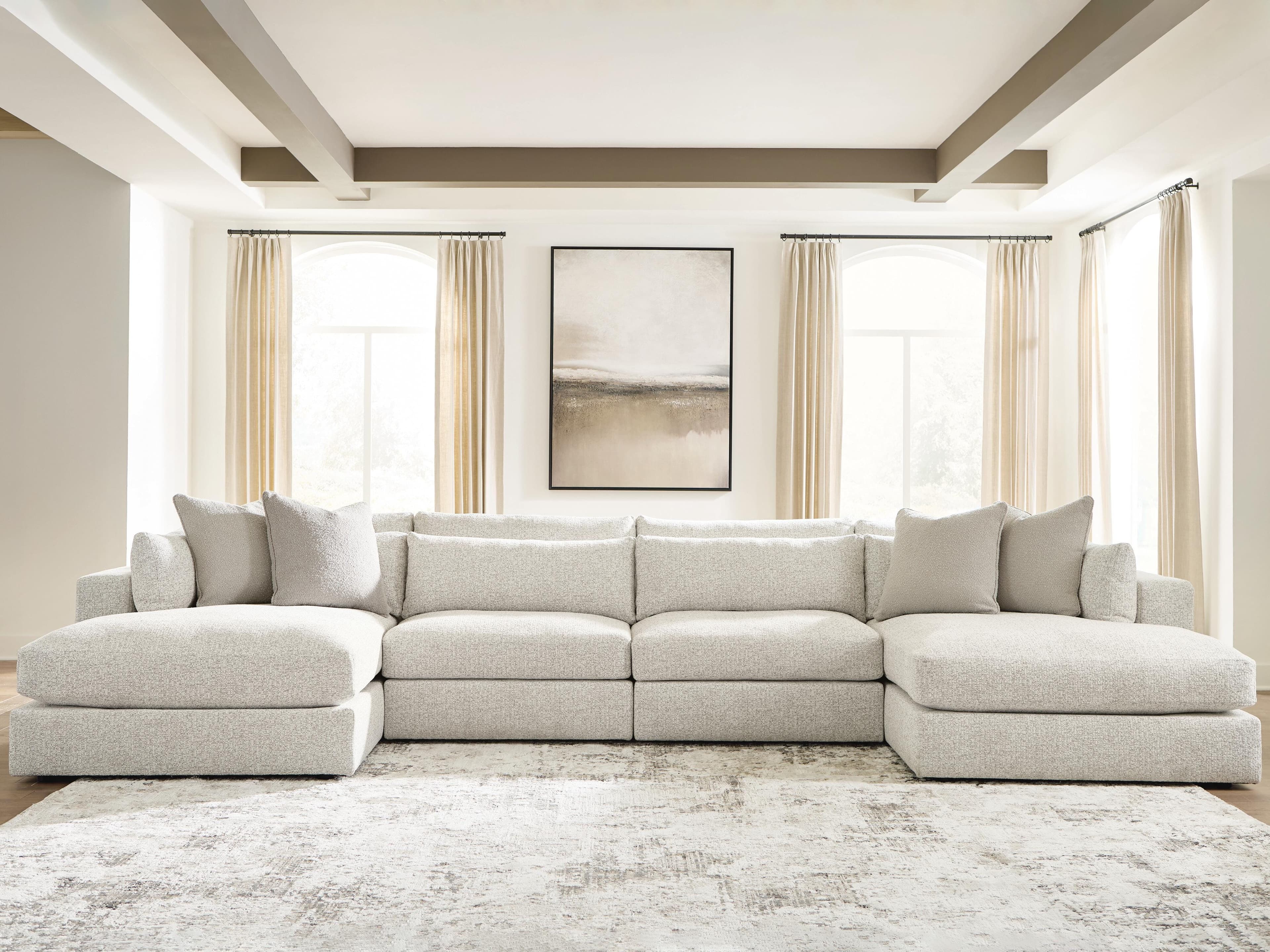 Ashbourne Estate 4-piece Double Chaise Sectional