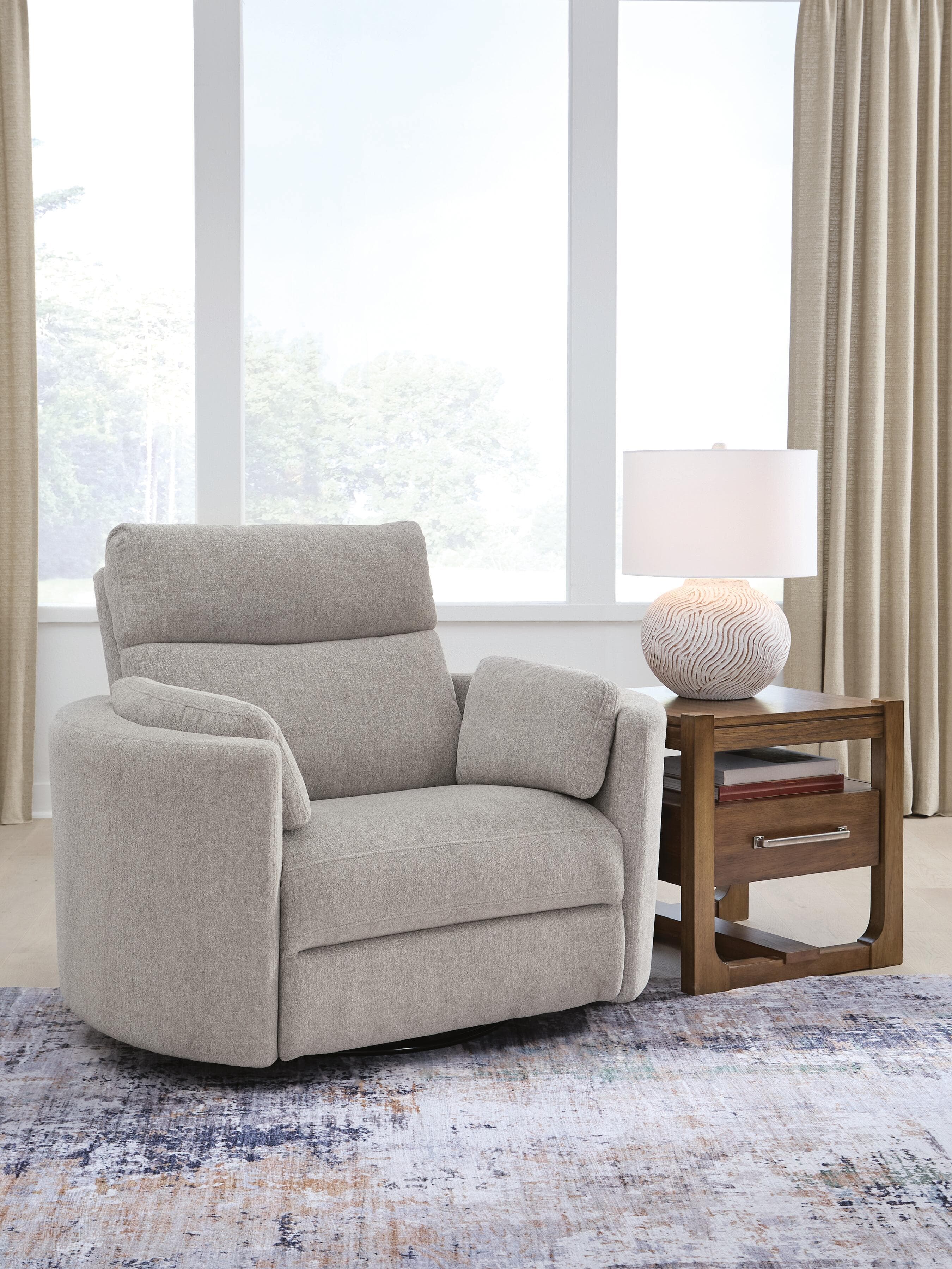 Modmax Luxe Swivel Glider Power Recliner