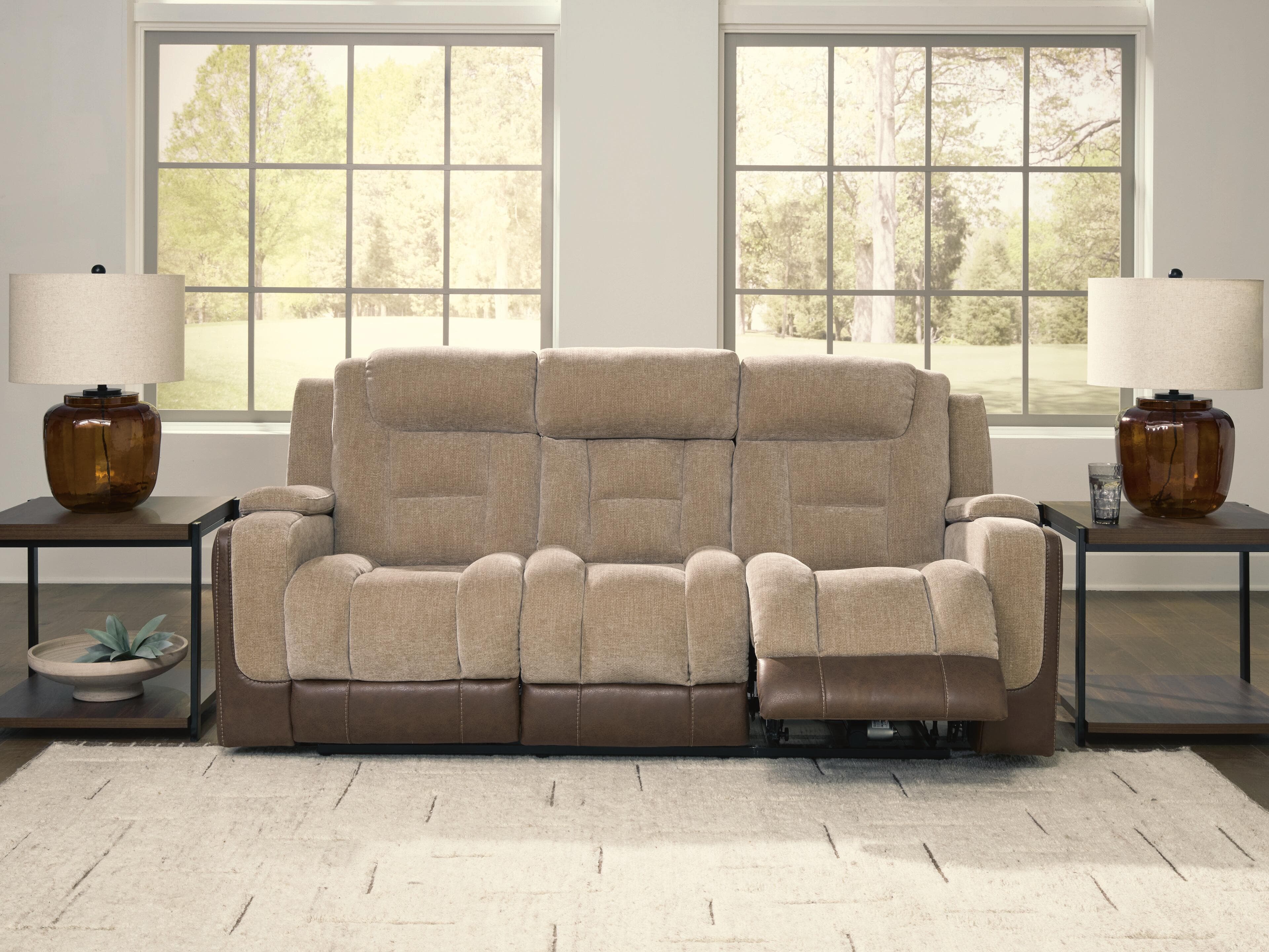 Mixed Motion Power Reclining Sofa