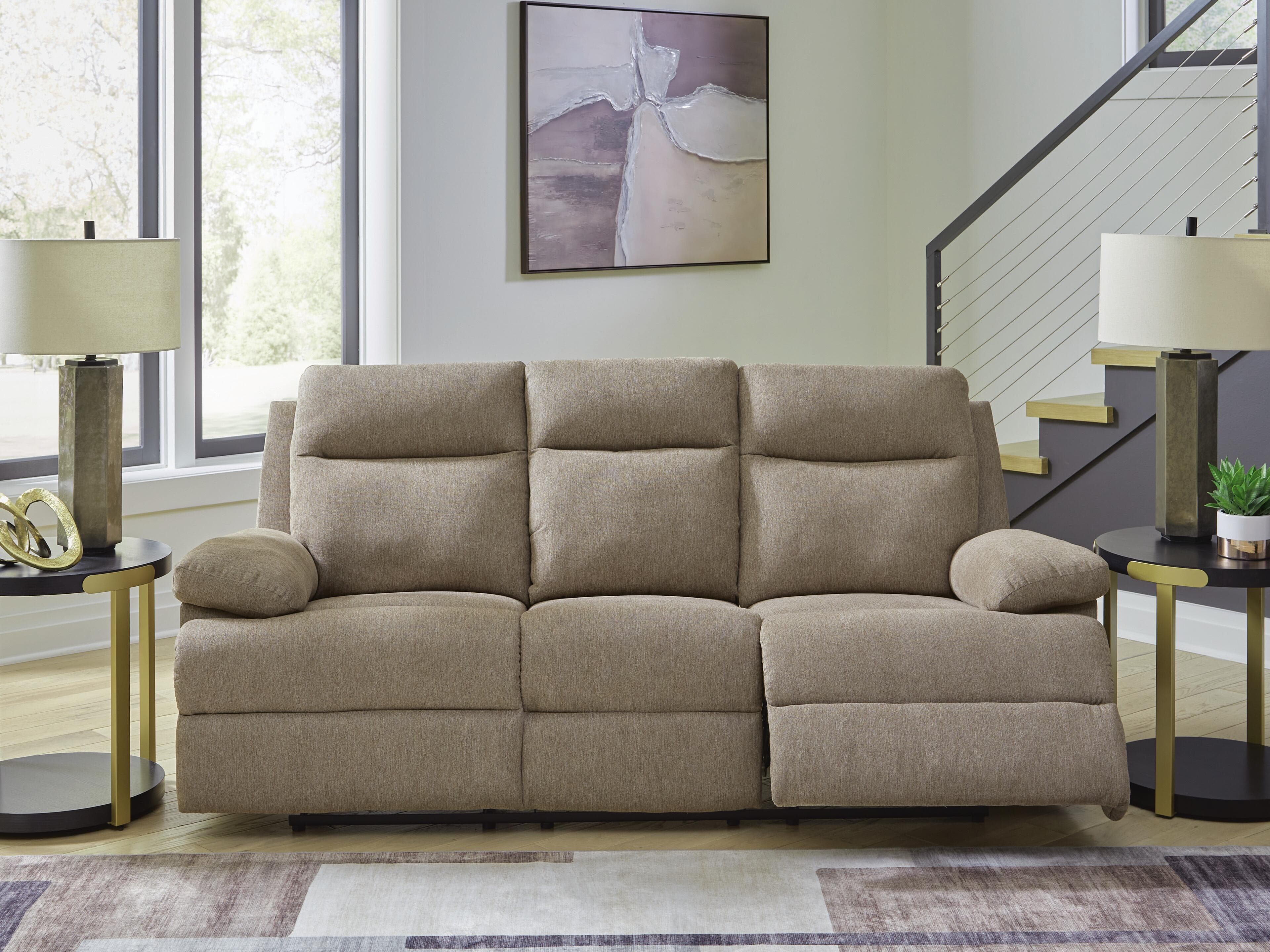 Side-swipe Reclining Sofa and Loveseat
