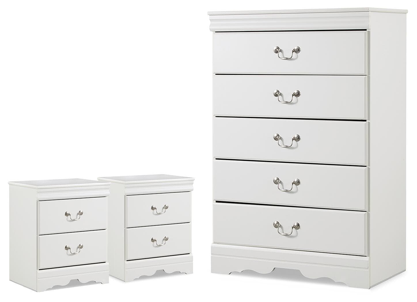 Anarasia Chest and 2 Nightstands