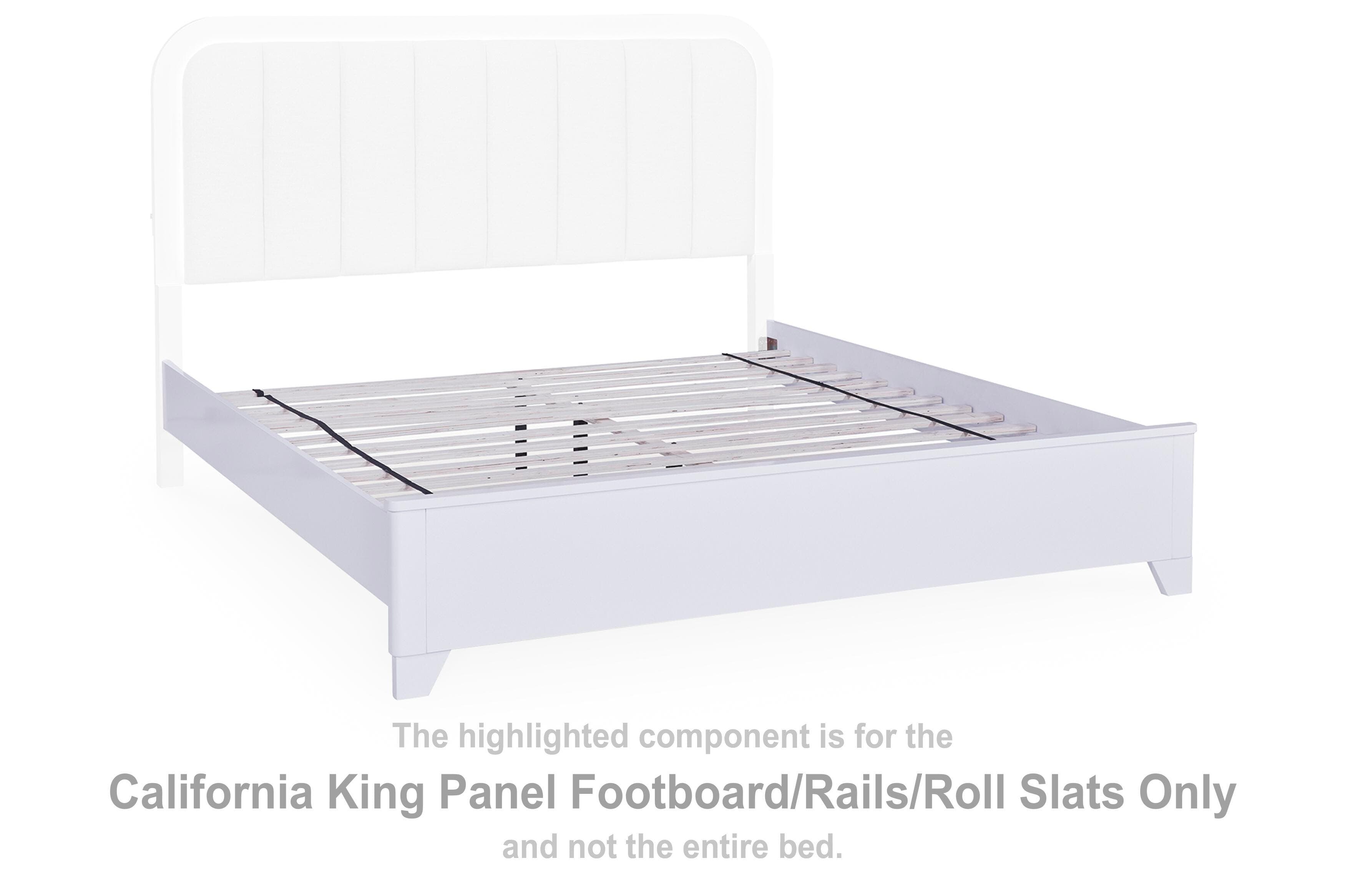 Jarlee California King Panel Footboard/rails/roll Slats