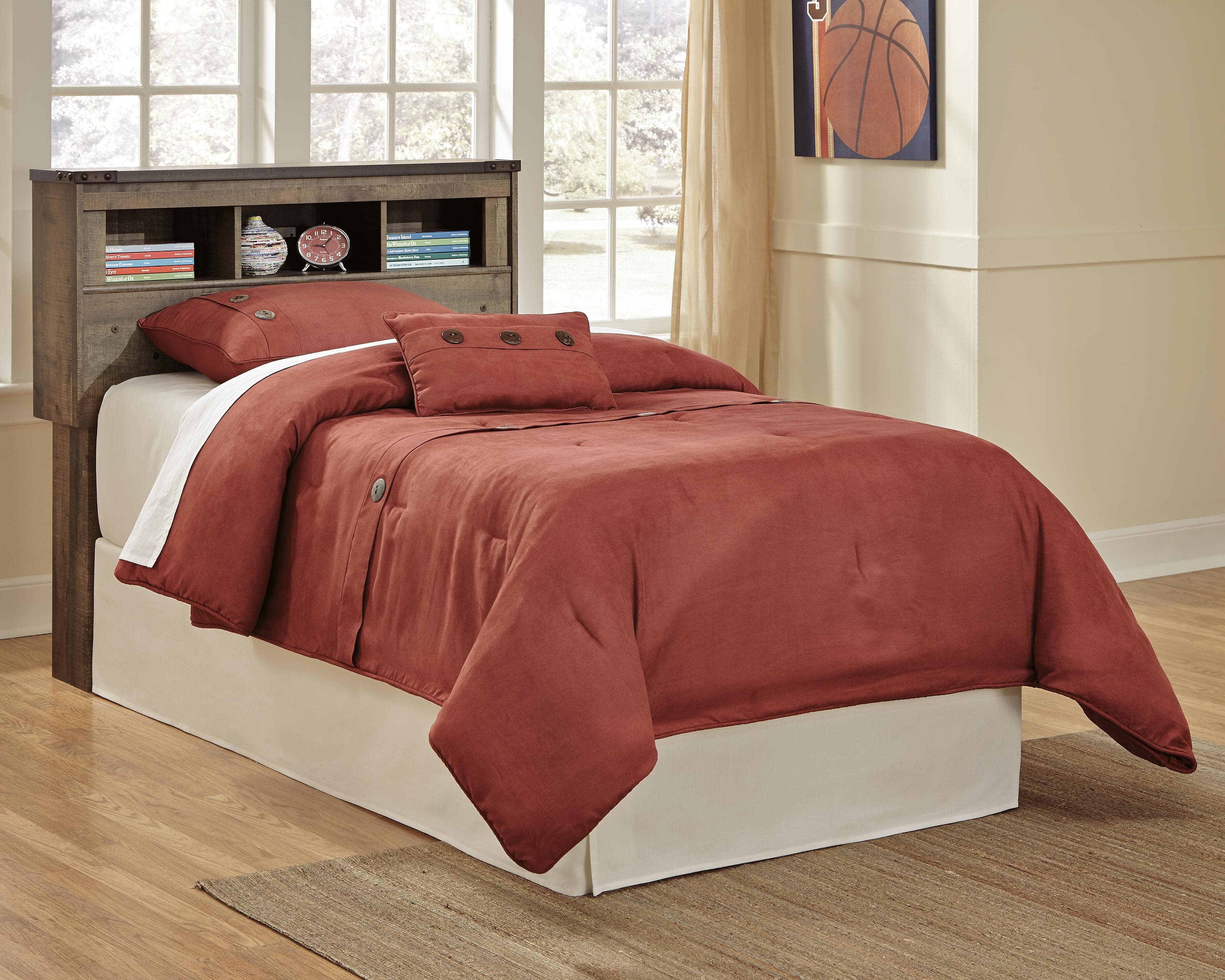 Trinell Twin Bookcase Headboard