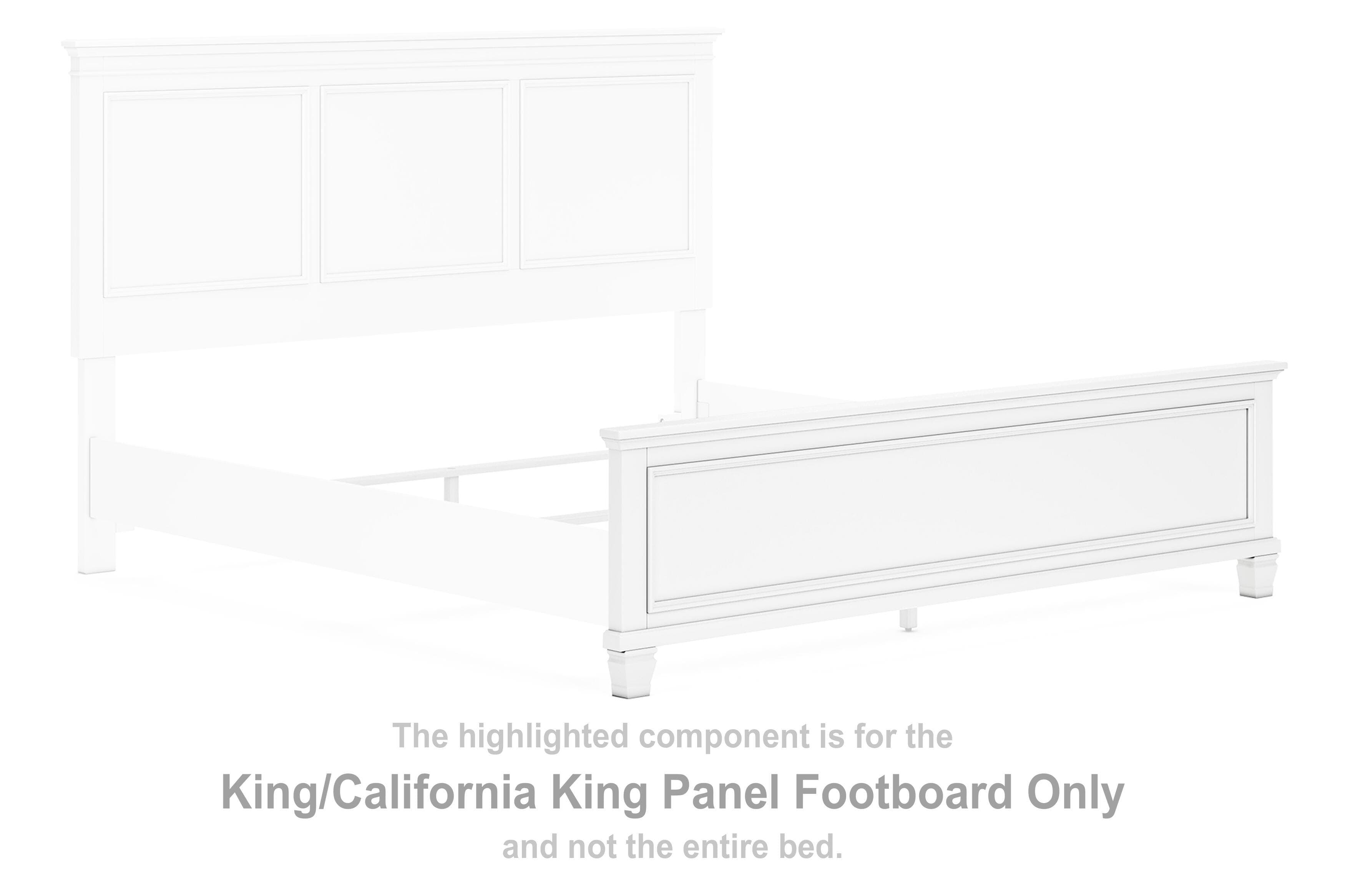 Fortman King/california King Panel Footboard