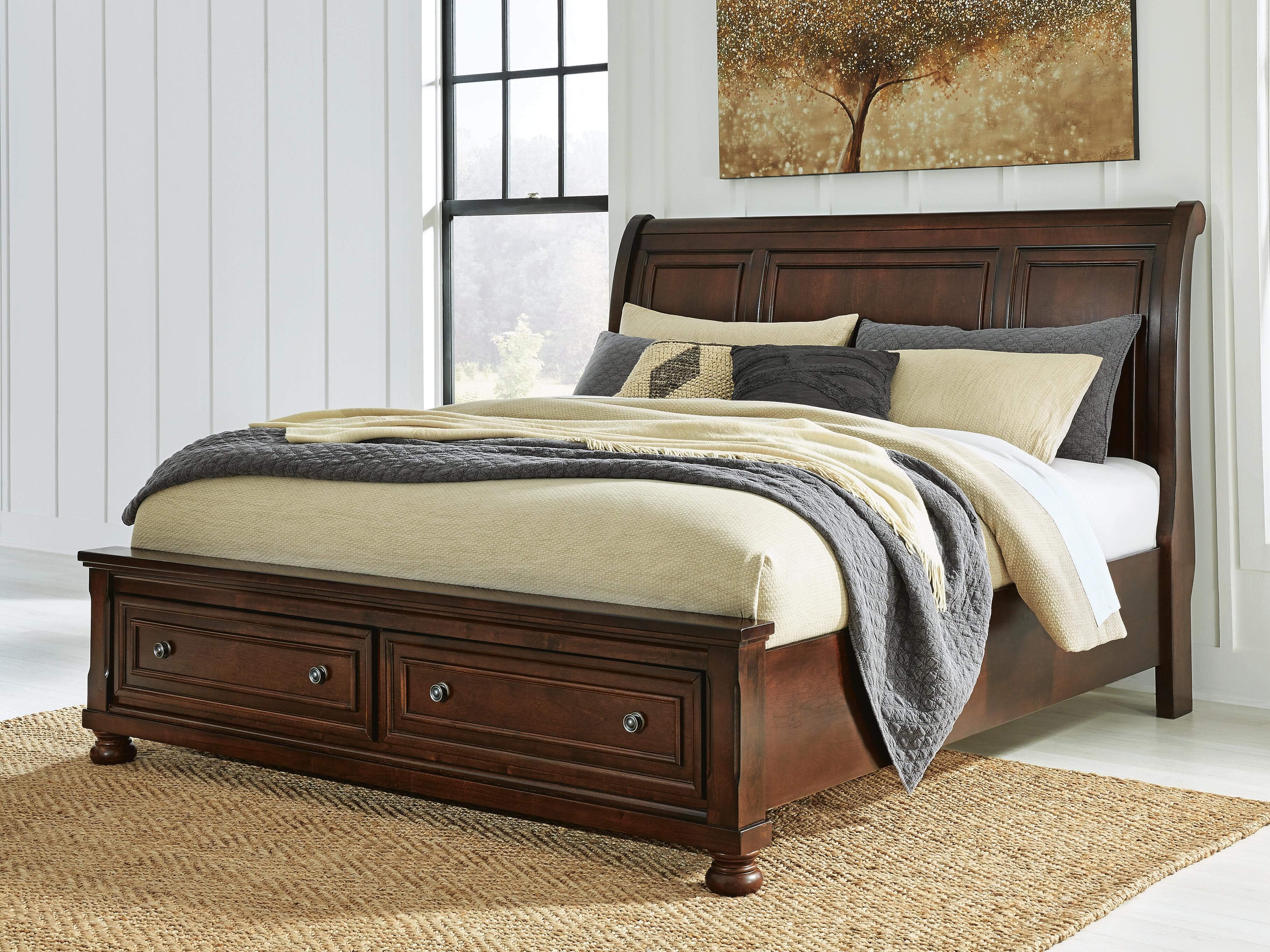 Porter King Sleigh Bed w/ Storage