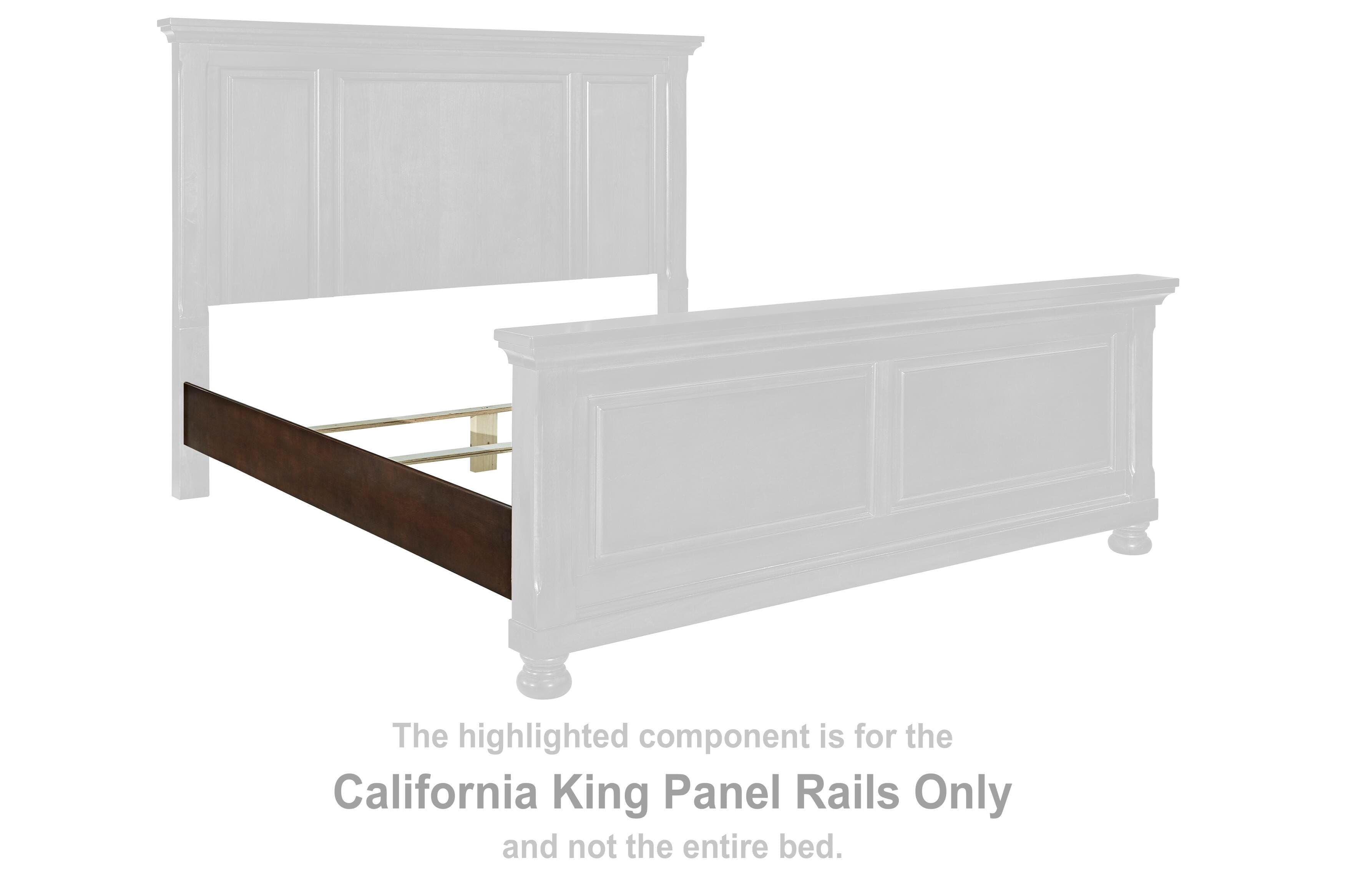 Porter California King Panel Rails