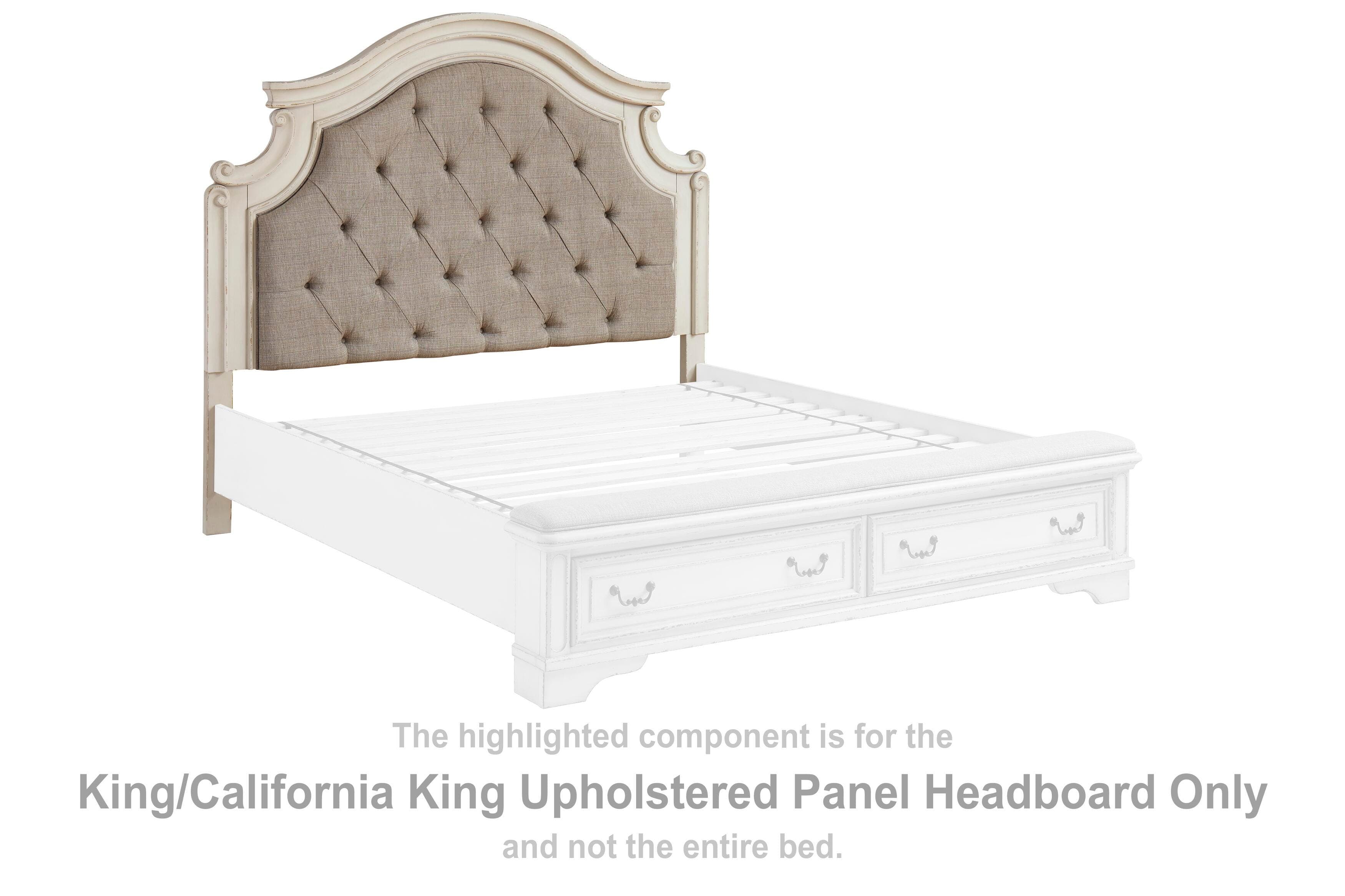 Realyn King Upholstered Panel Bed