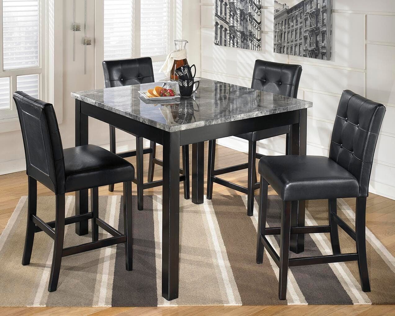 Maysville Counter Height Dining Table and Bar Stools (set of 5)