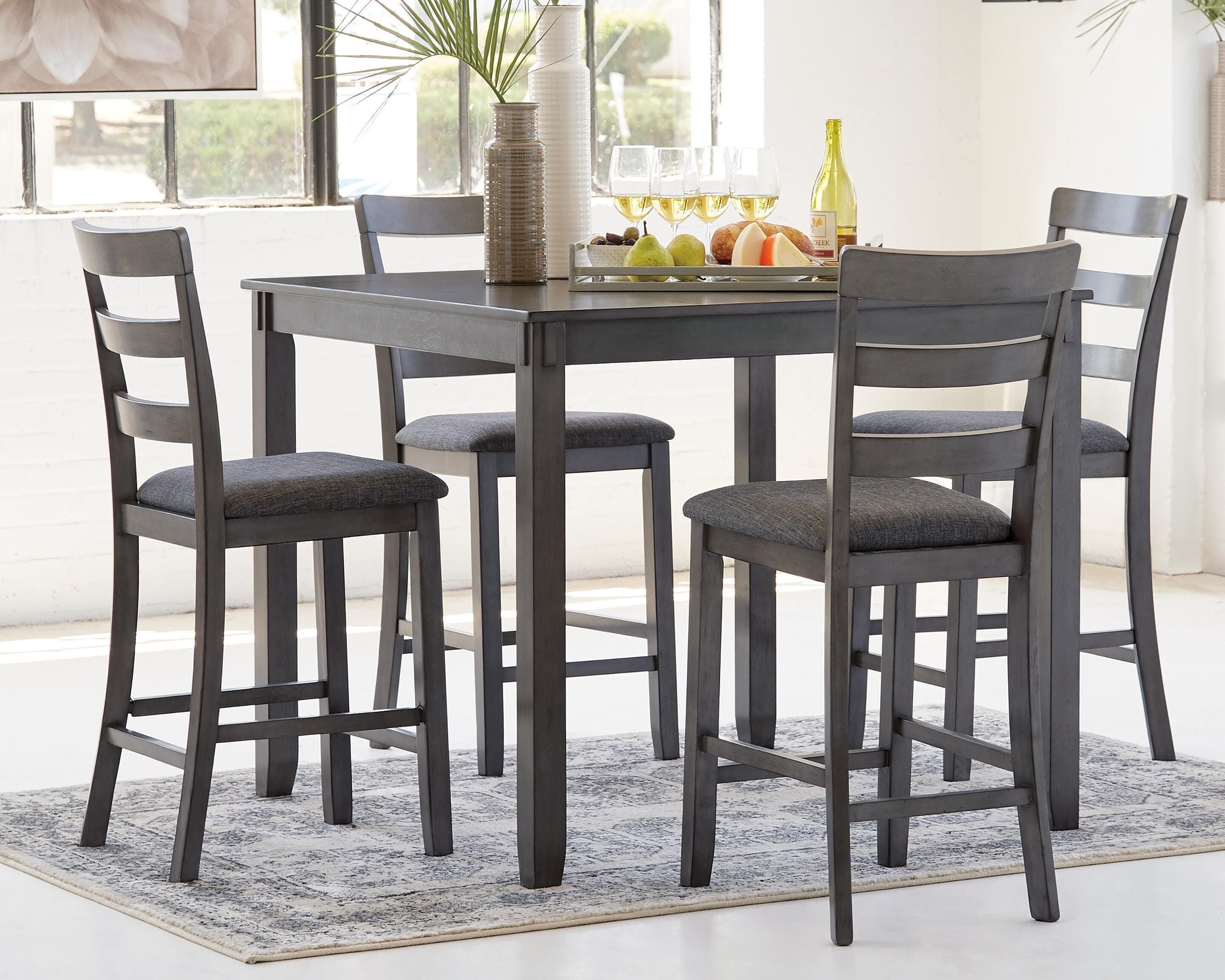 Bridson Counter Height Dining Table and Bar Stools (set of 5)