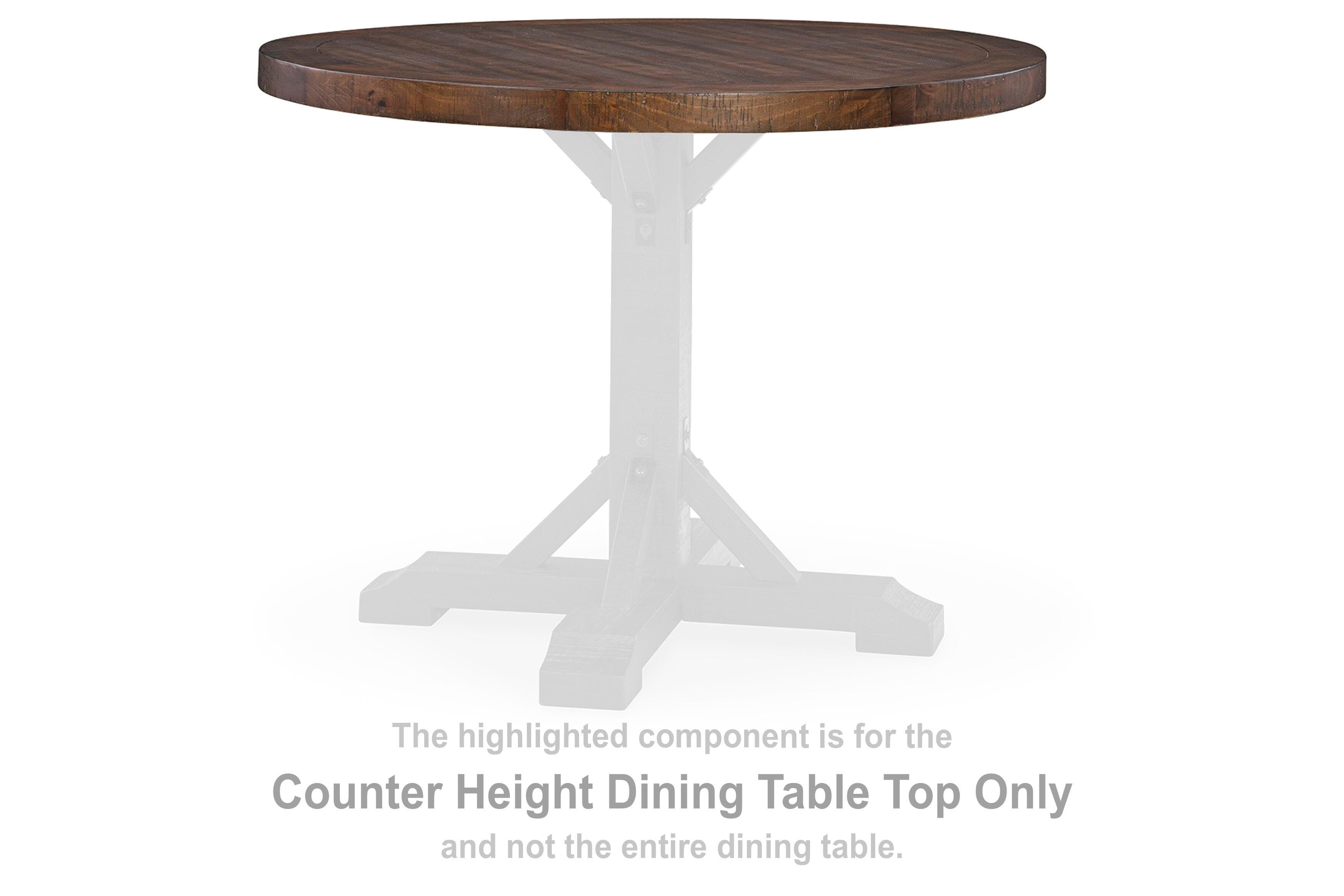 Valebeck Counter Height Table and 4 Barstools