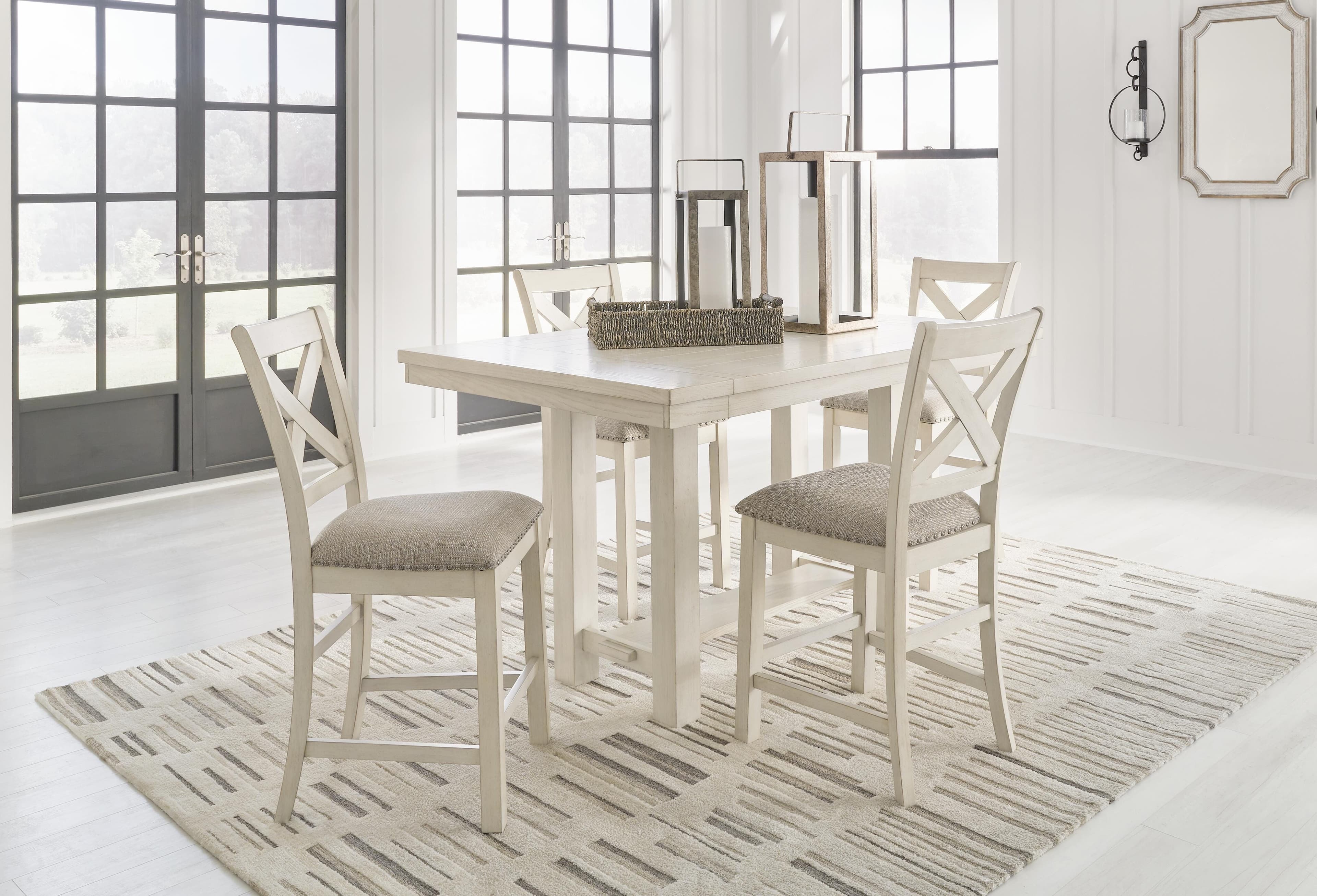 Robbinsdale Counter Height Dining Table and 4 Barstools