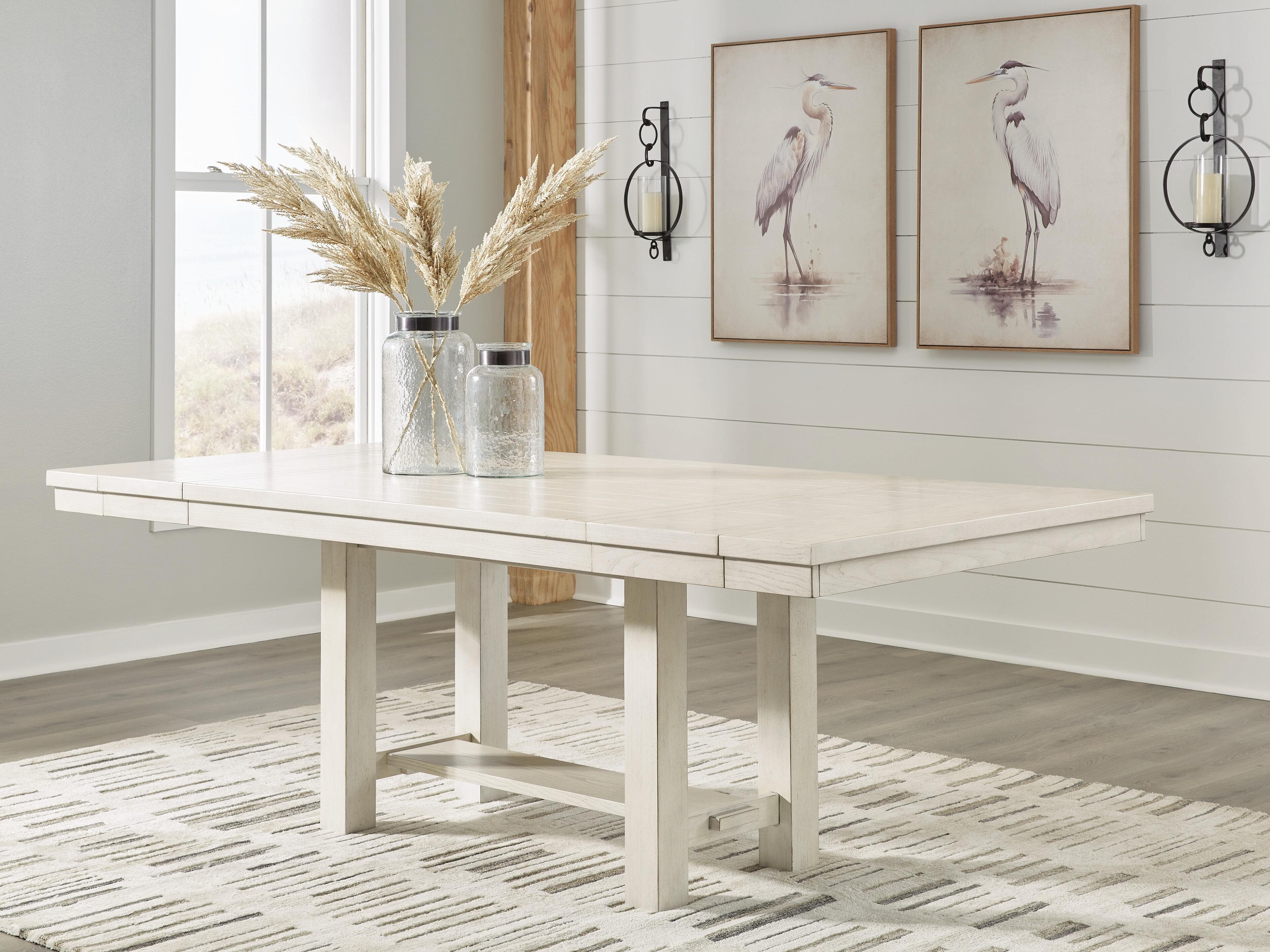 Robbinsdale Dining Table, 6 Chairs and Bench