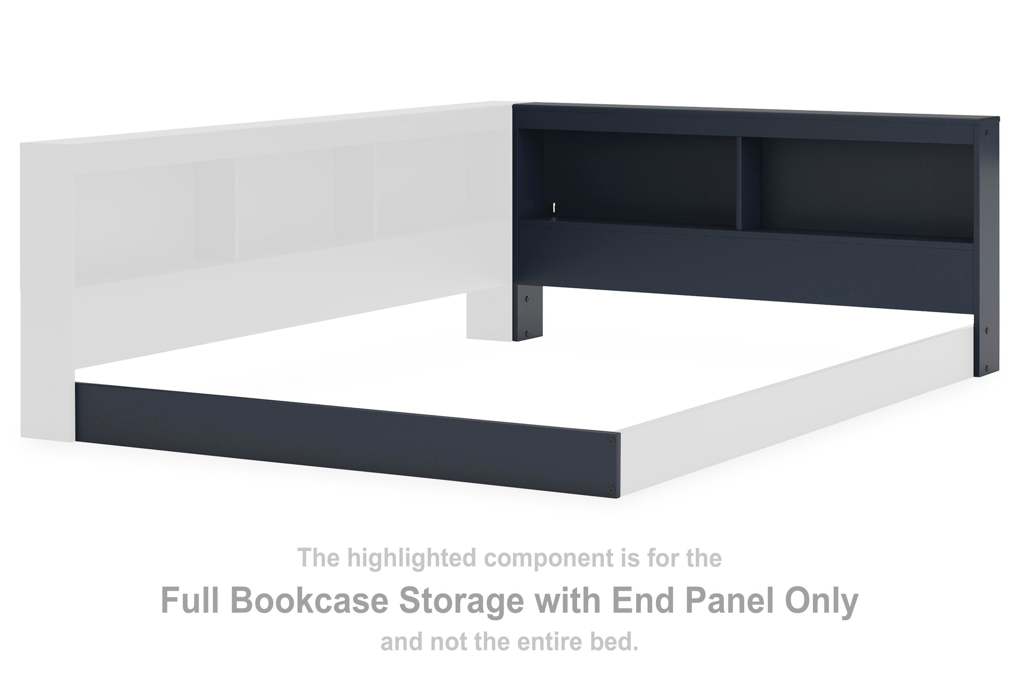Simmenfort Full Bookcase Storage Bed