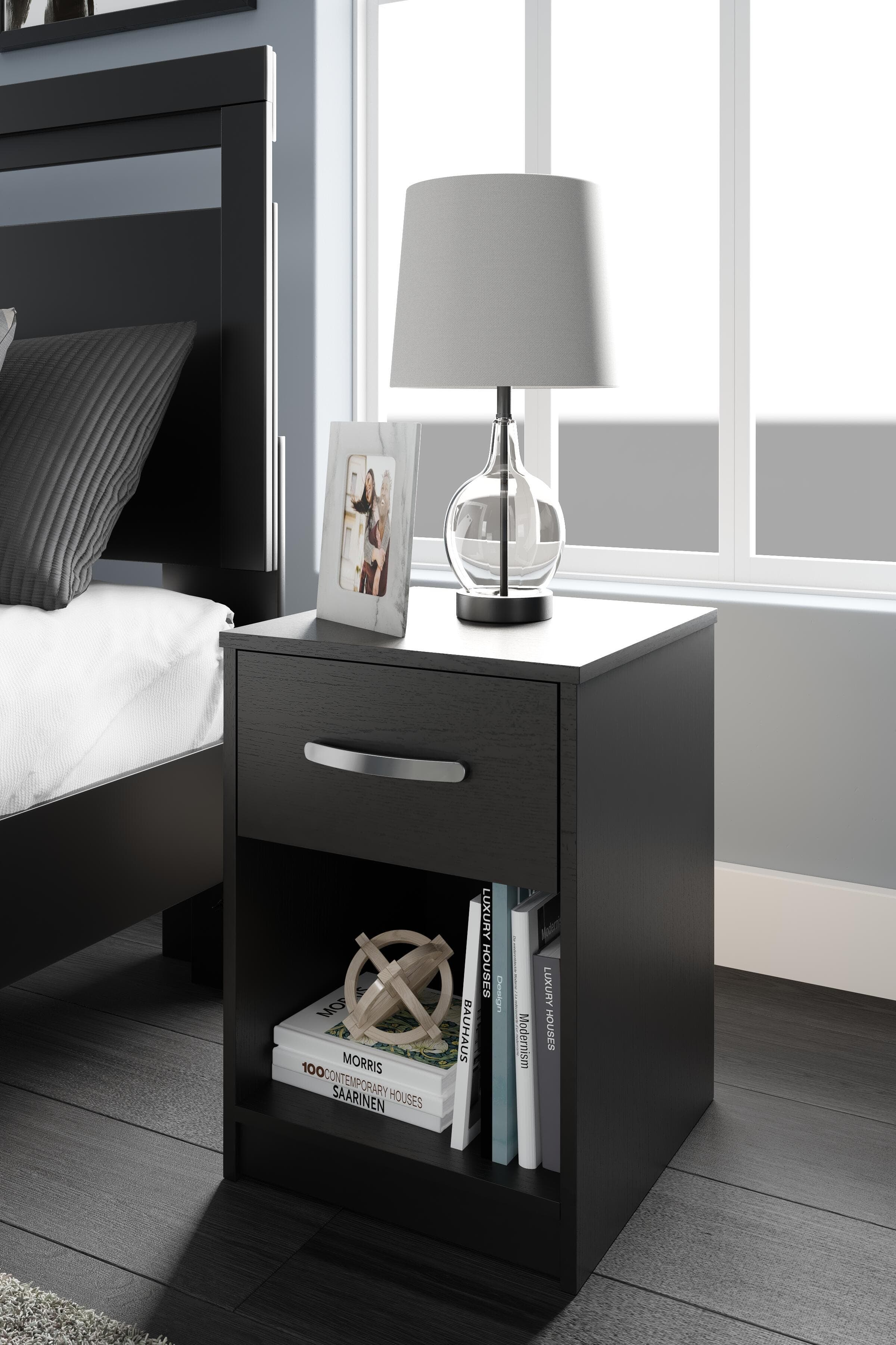 Finch Nightstand with Open Cubby