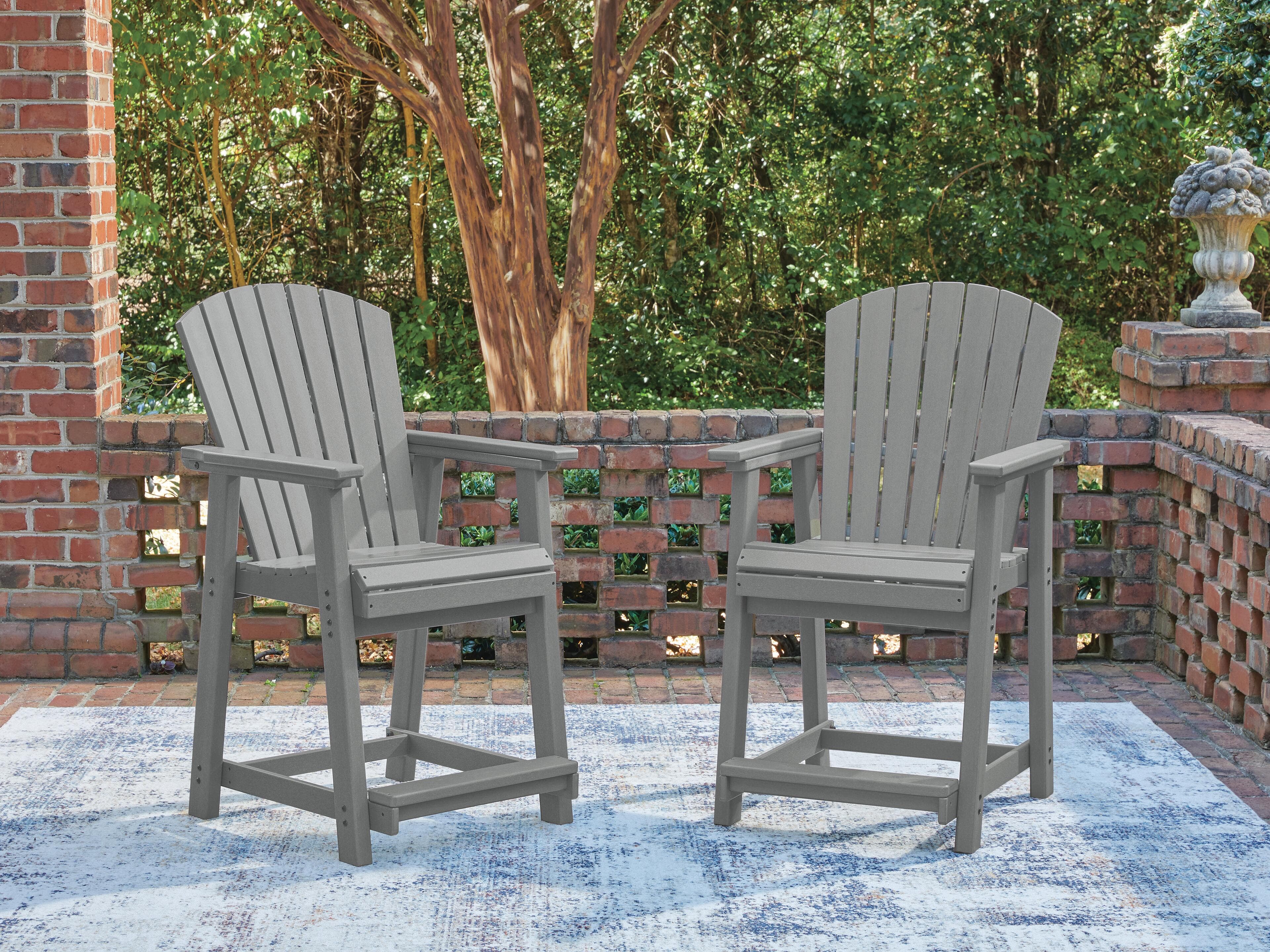 Sanctuary Beach Outdoor Counter Height Bar Stool (set of 2)