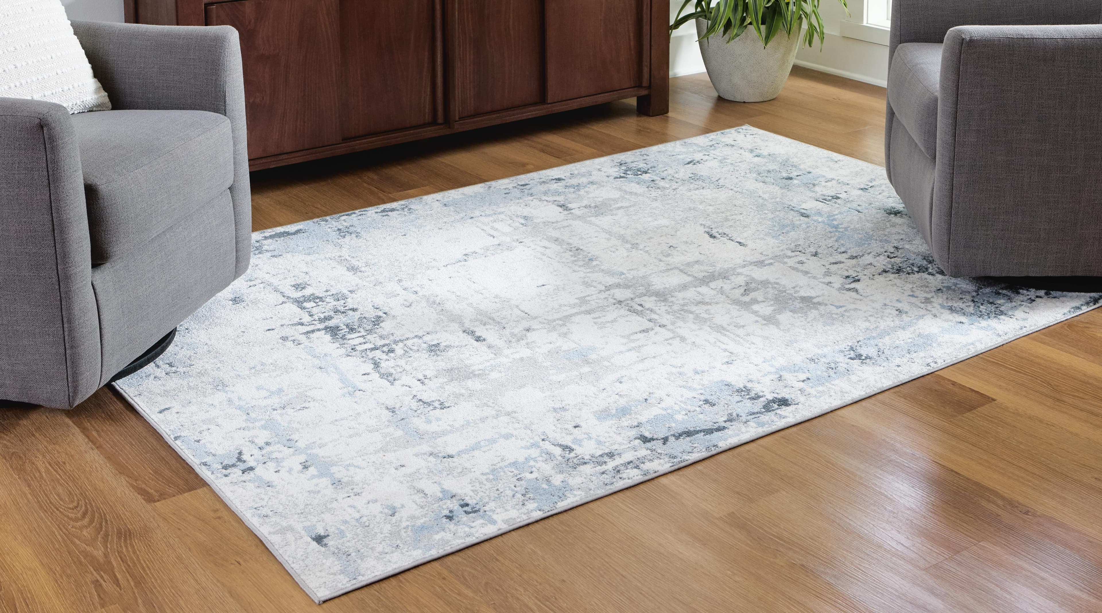 Emertonly 5' X 7' Washable Rug