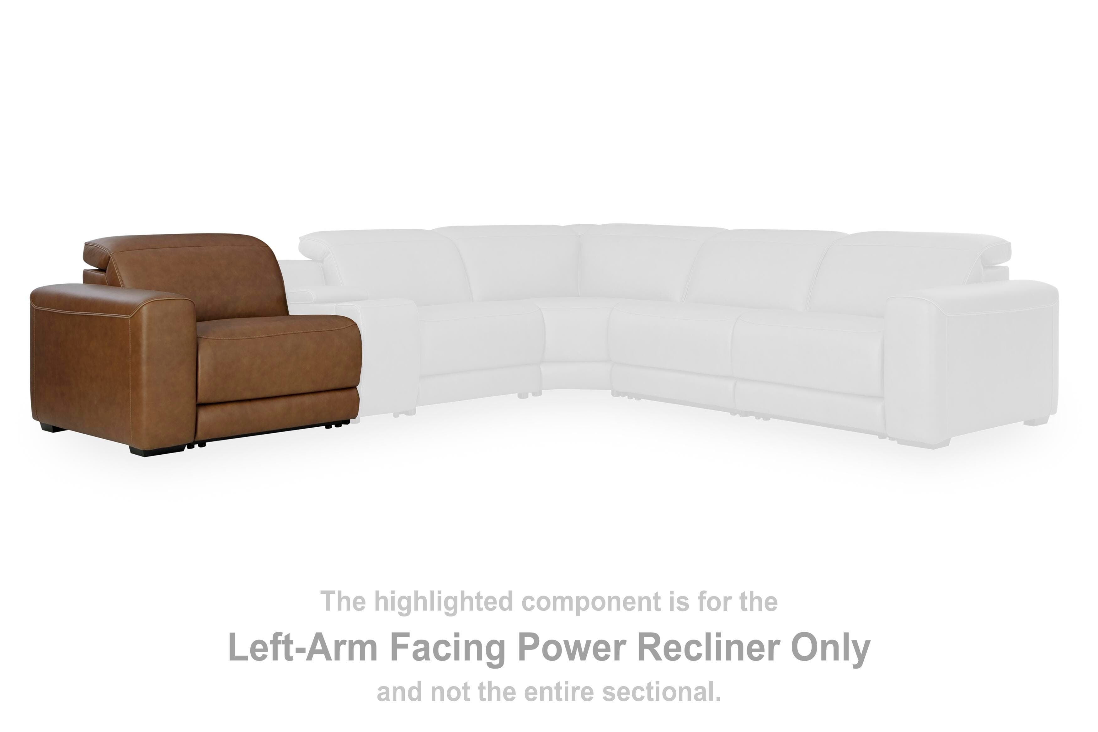 Magic Man 2-piece Power Reclining Sectional Loveseat
