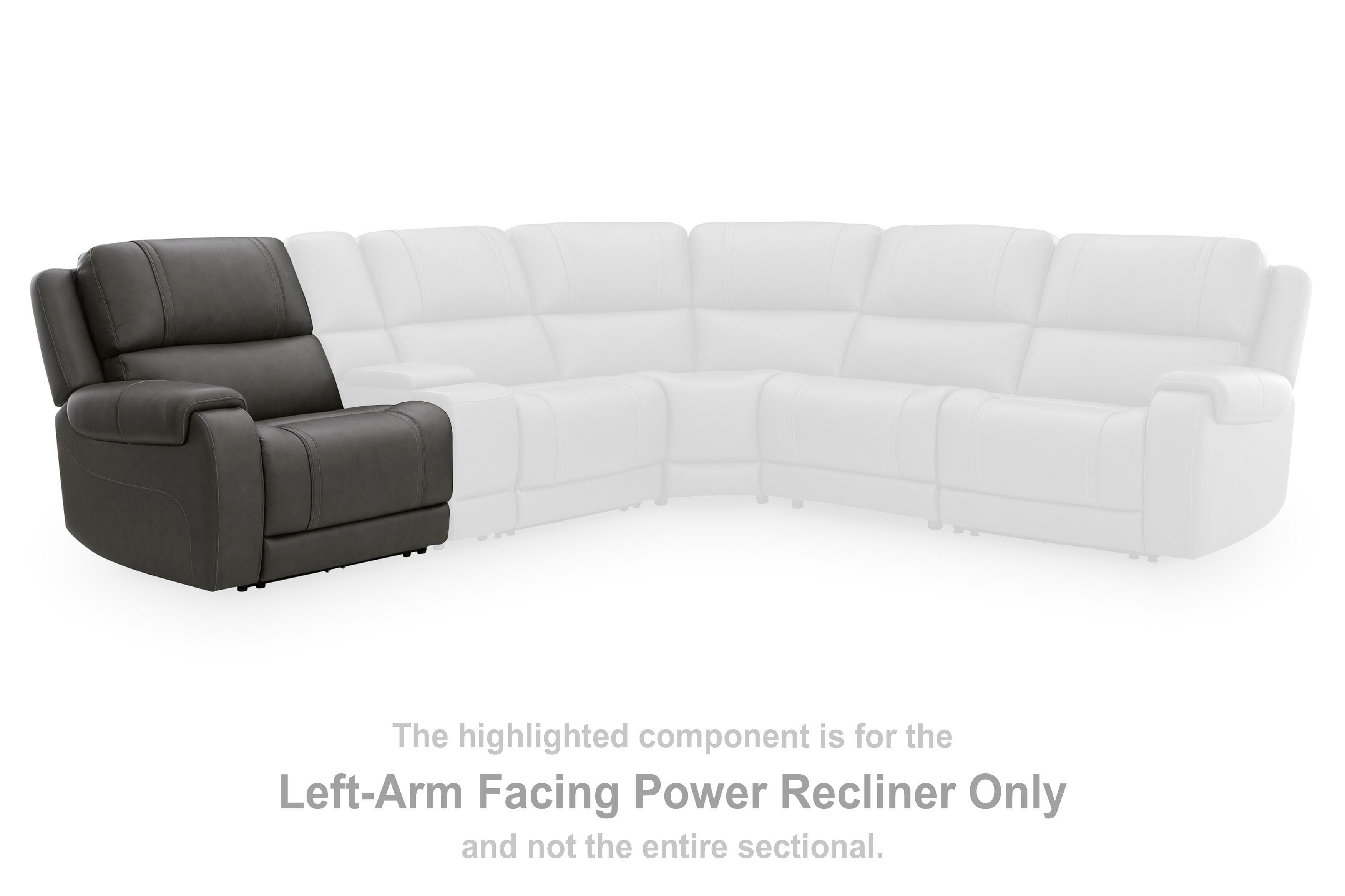 5z - Pittson 2-piece Power Reclining Sectional Loveseat