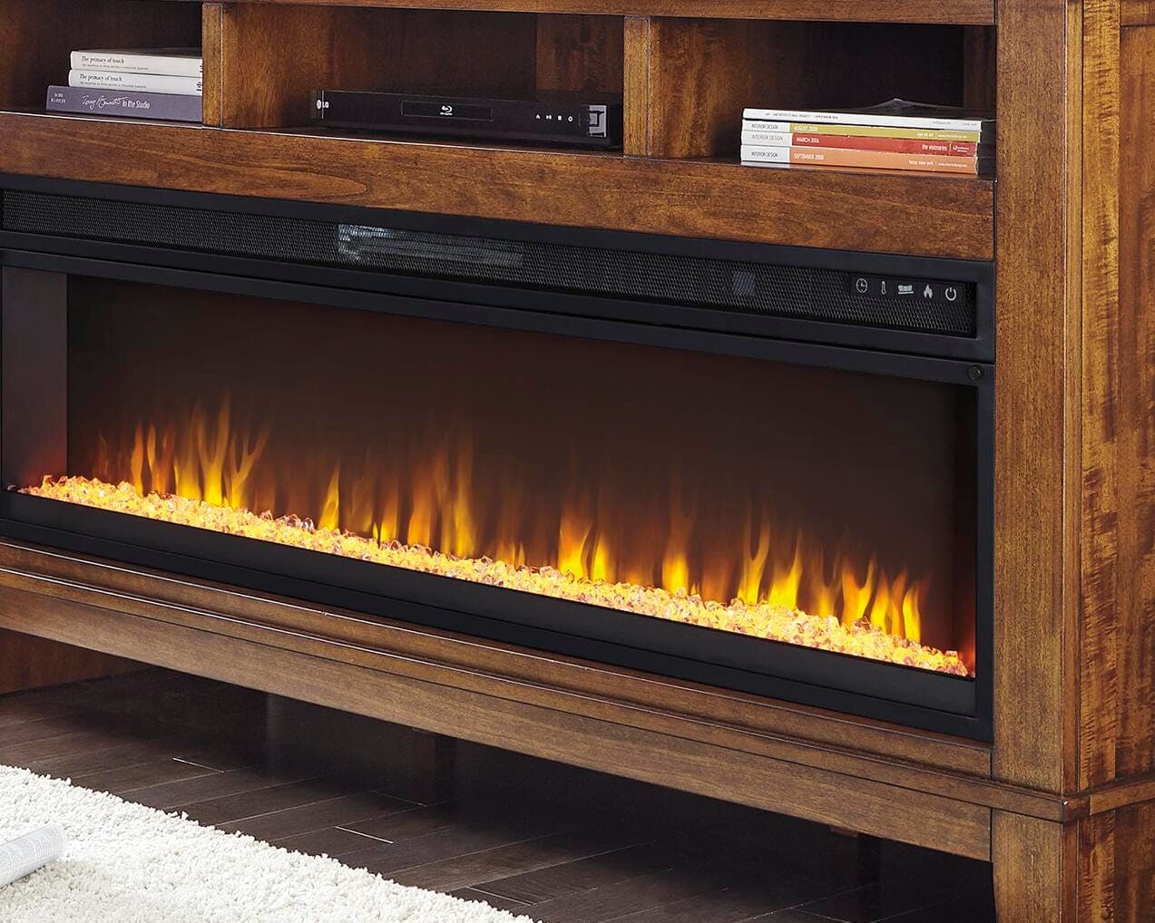 Grayman 80" Entertainment Center with Electric Fireplace