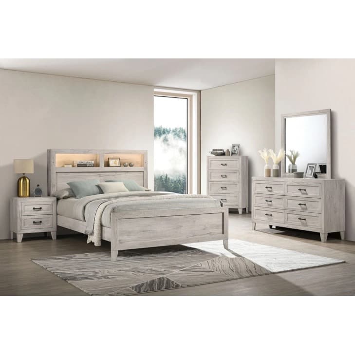 Mysen 4-Piece Queen Bedroom Set — White Wash