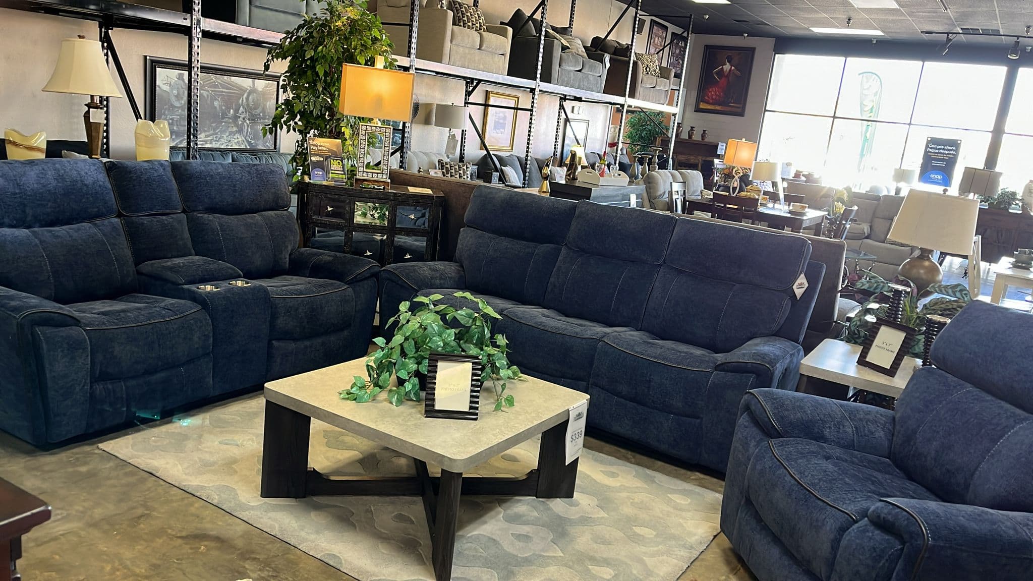 Ellington Manual Recliner - Blue
