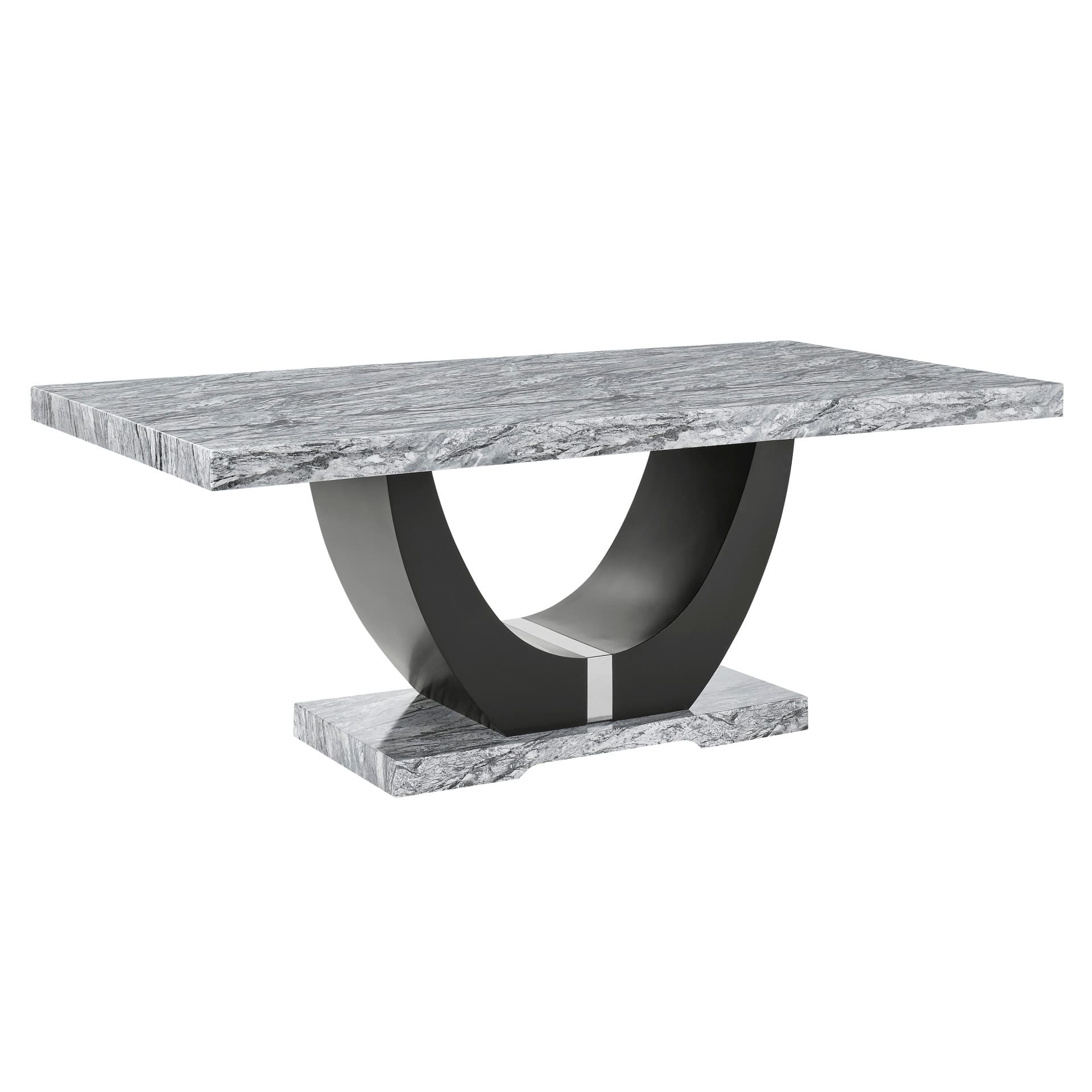 40-3765 Lyra Dining Table Top and Base Bottom Marble