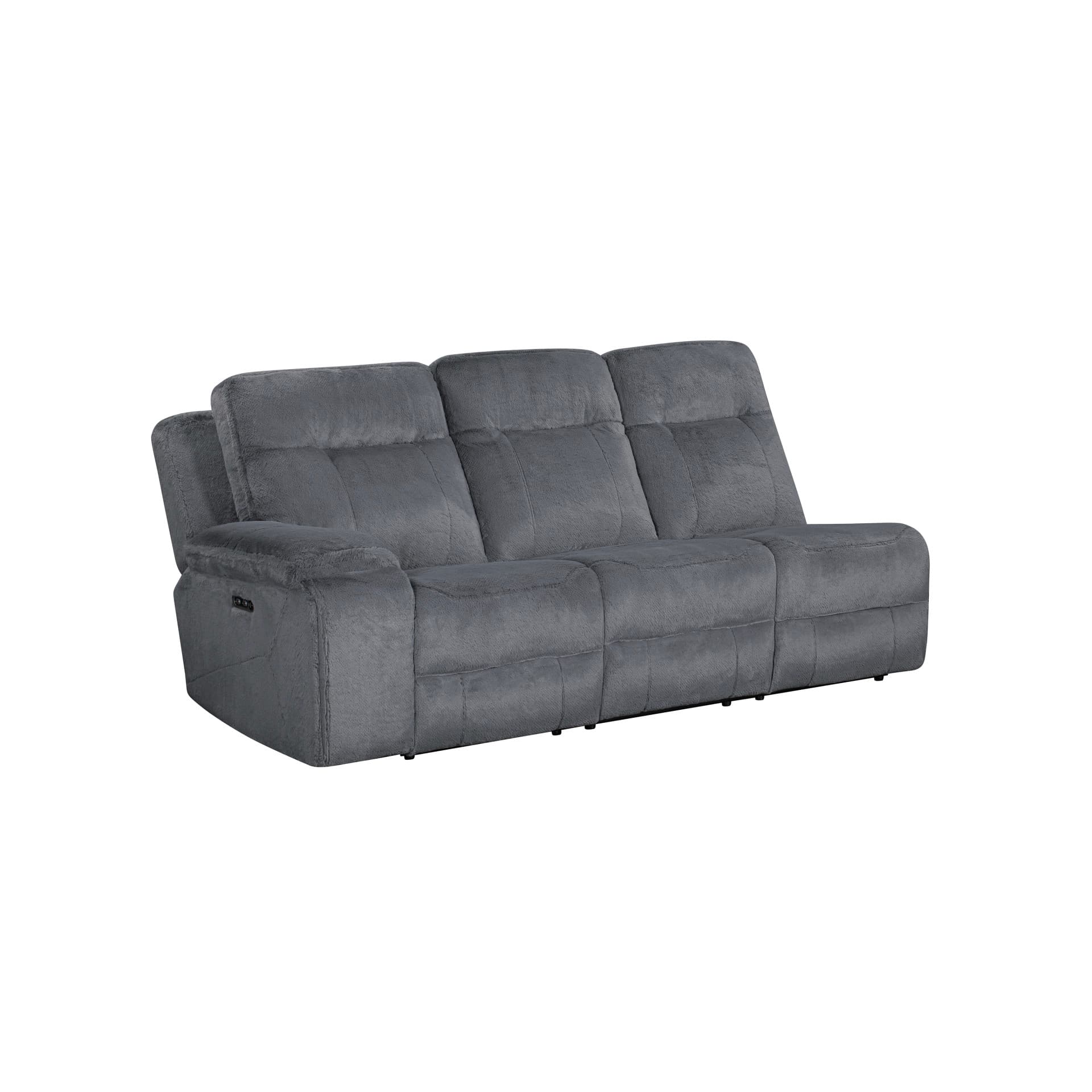 Teddy Left-Arm Facing Sofa with Power Hr & Fr, Gray