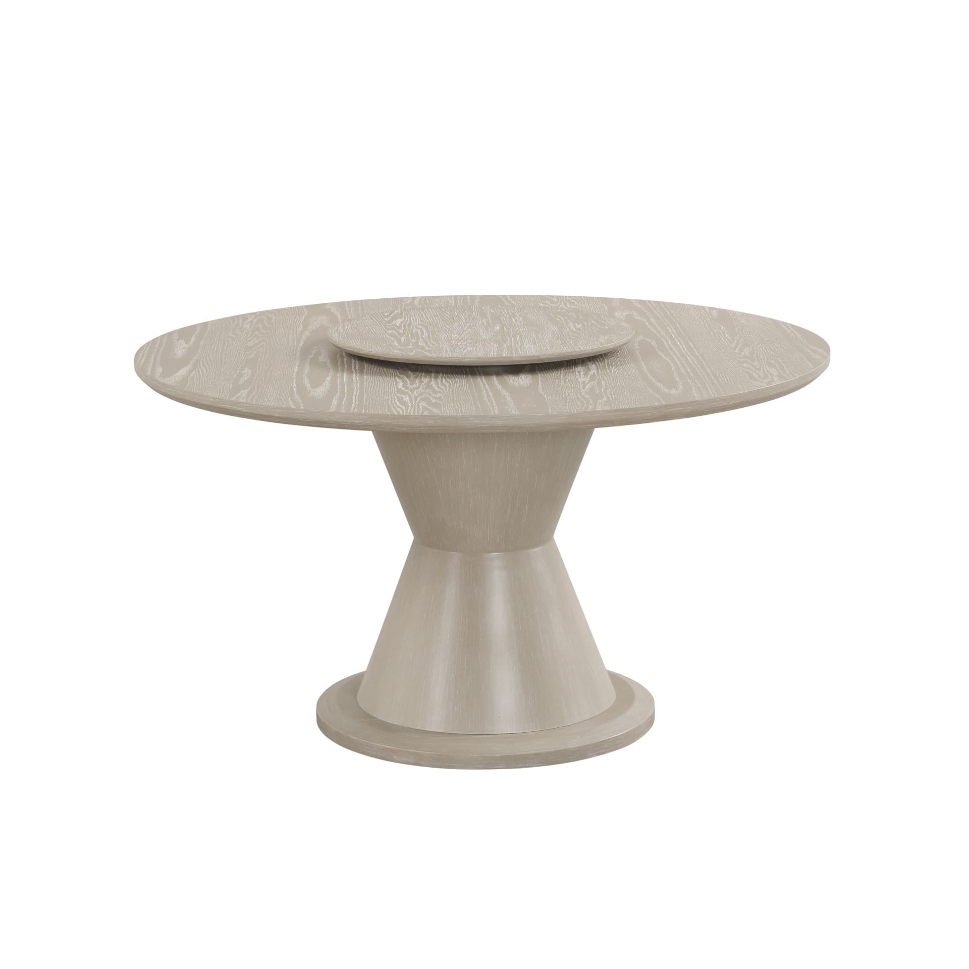 Gwendolyn Round Dining Table Base, Cerused Taupe
