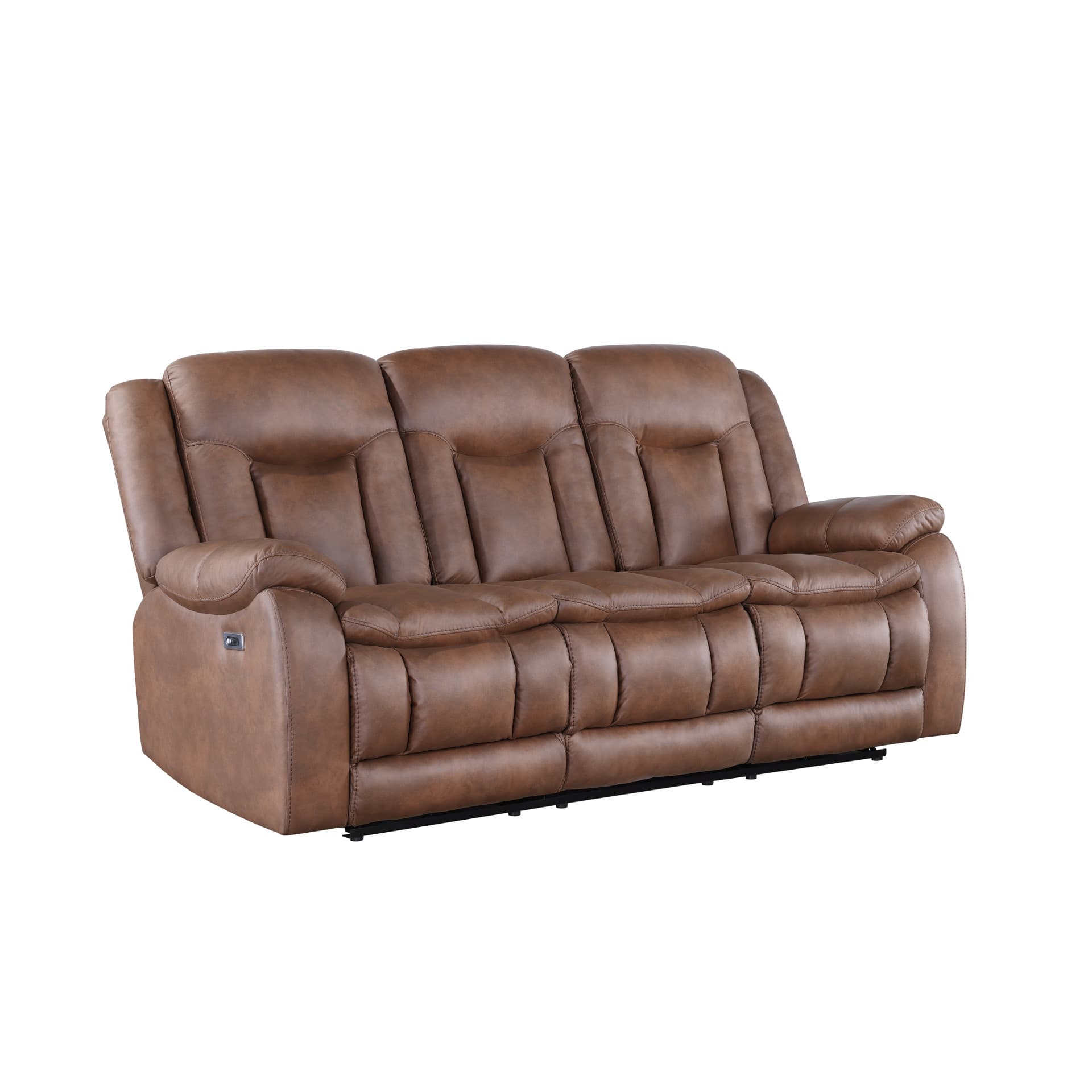 Morello Sofa with Power Fr, Brown