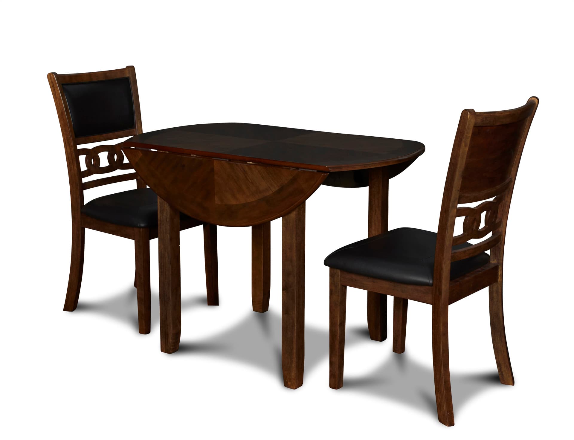 Gia 3 Pc 42" Drop Leaf Dining Table & 2 Chairs