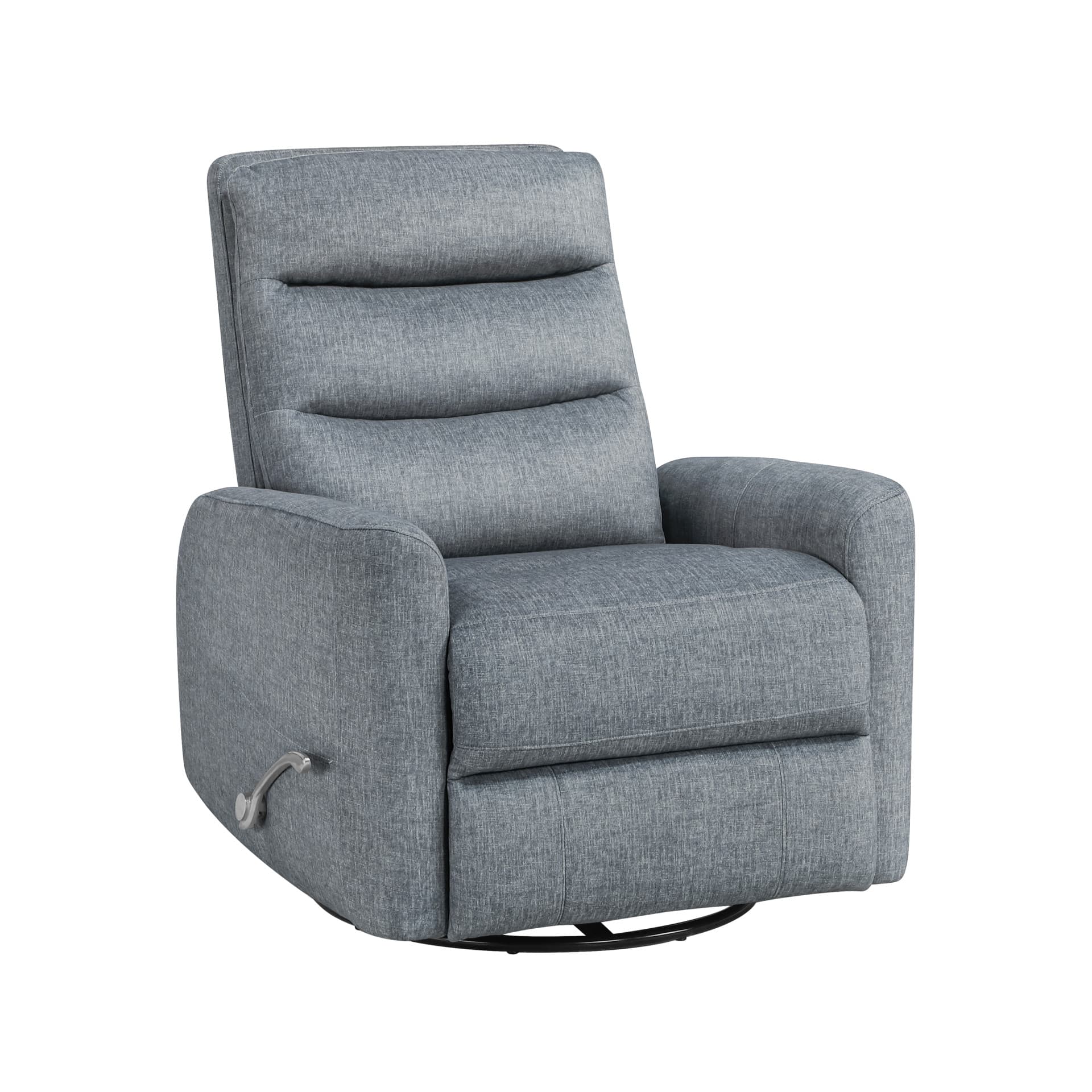 Takami Swivel Recliner, Granite Poly