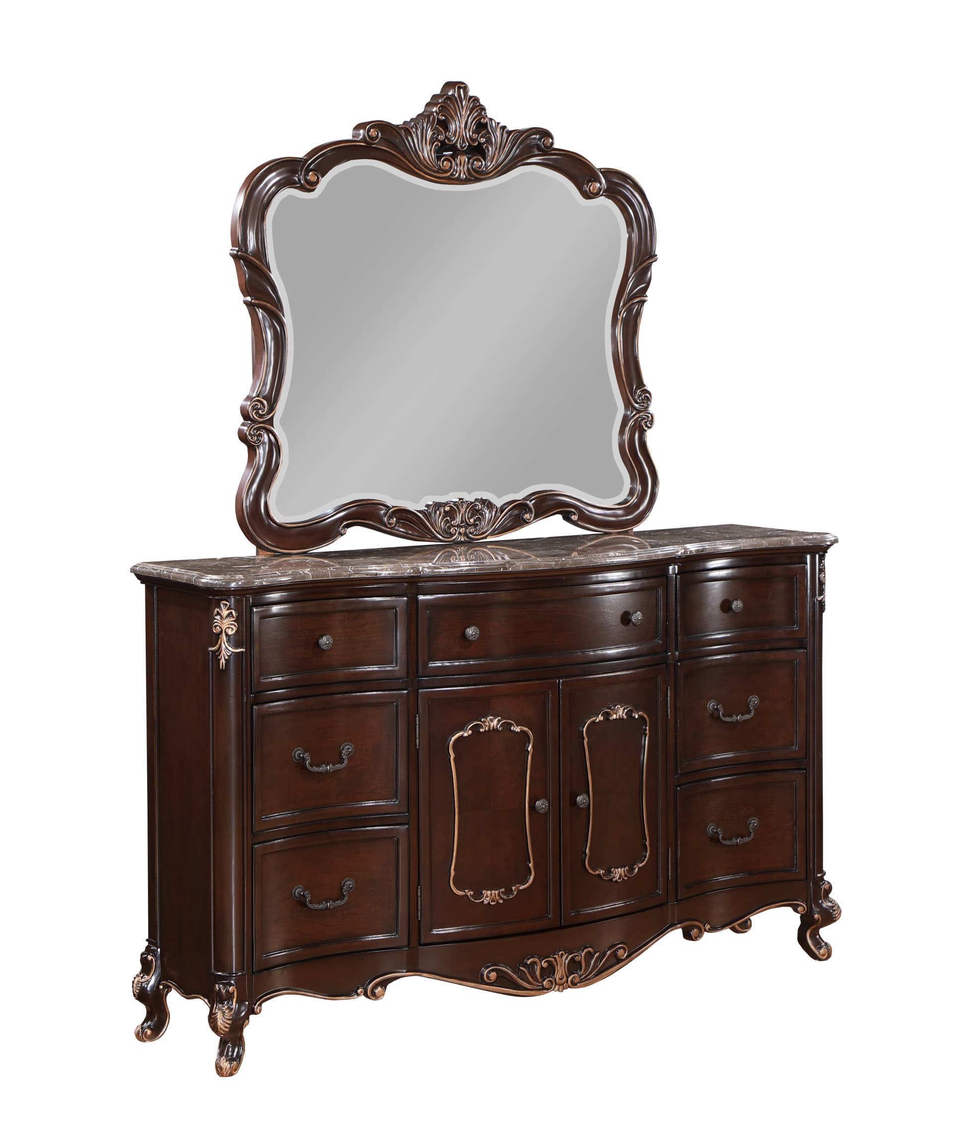Constantine Dresser/server Mirror, Cherry