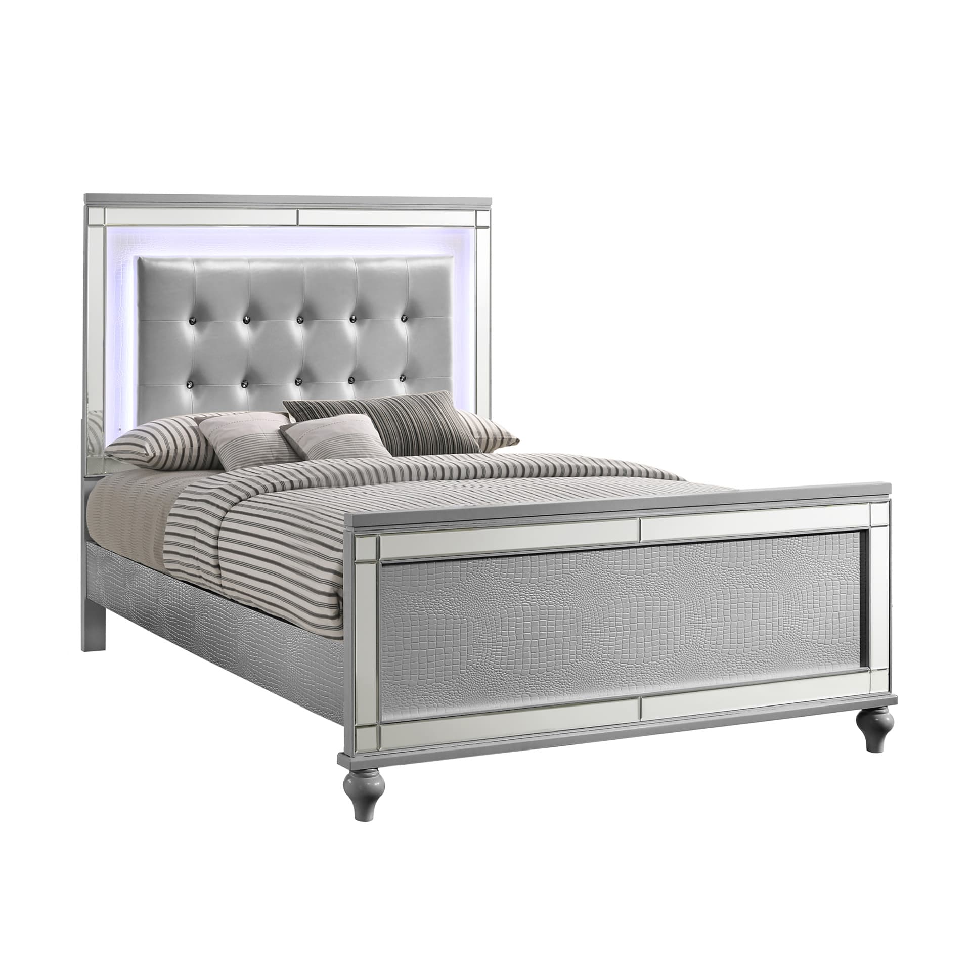 Valentino Queen Lighted Bed