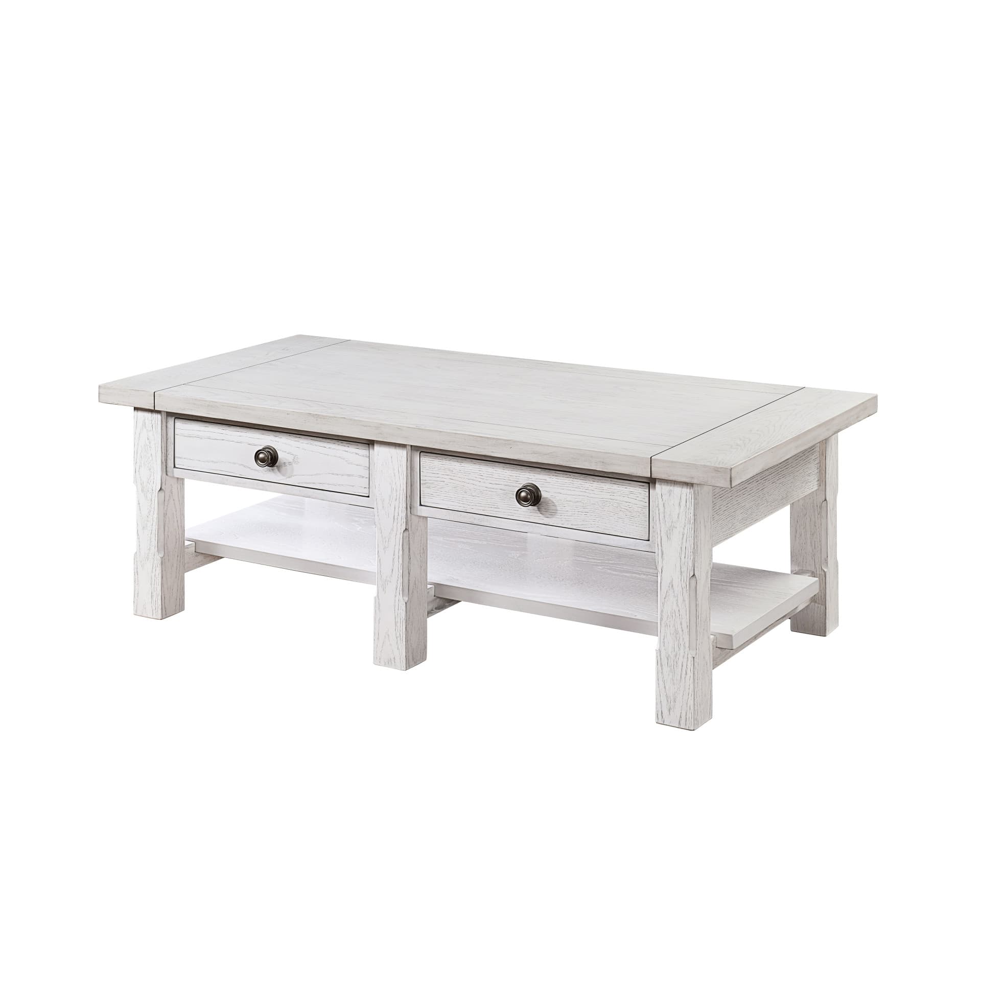 Dorsey 2 Drawer Coffee Table, White