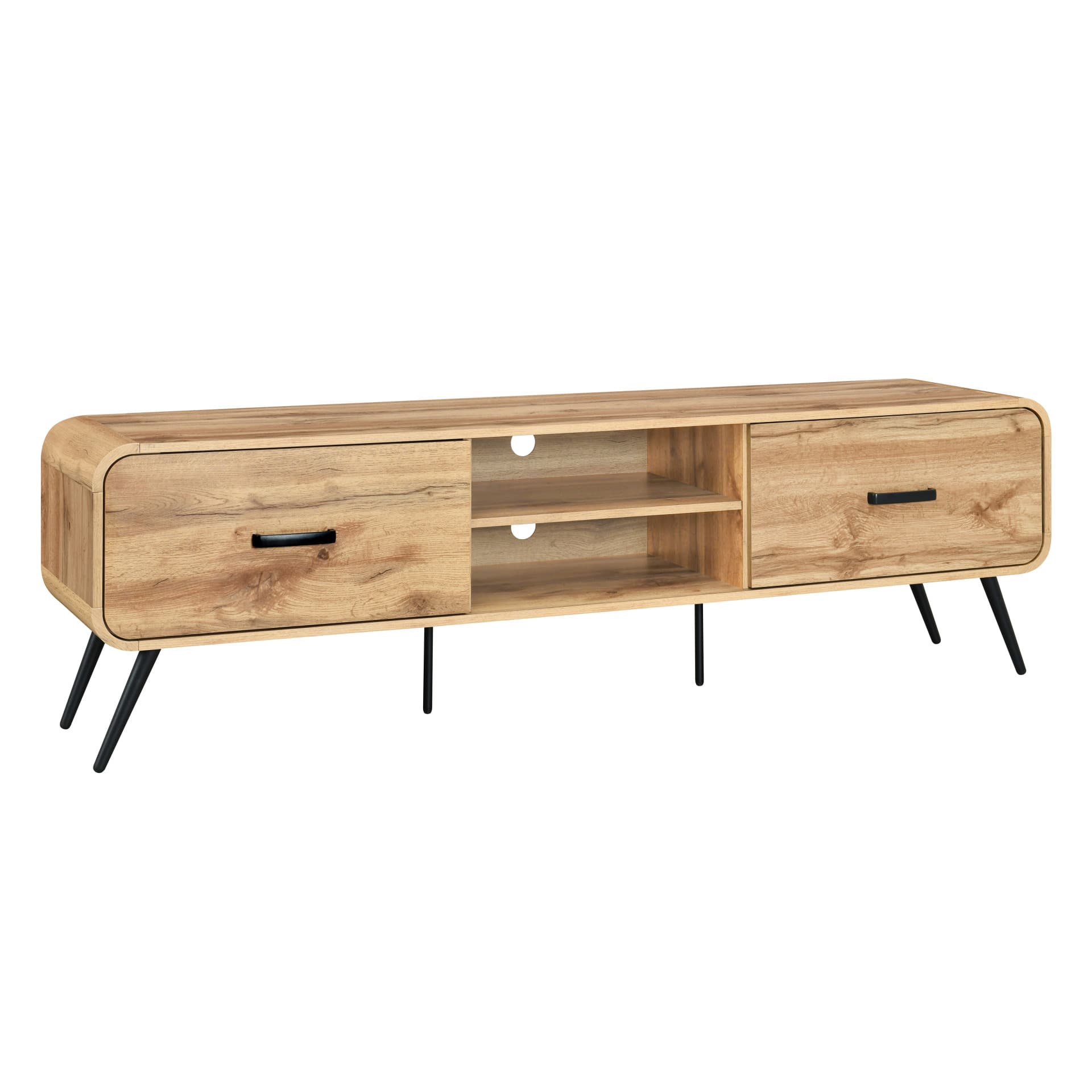 Rowan 71" Low Profile Tv Console, Natural