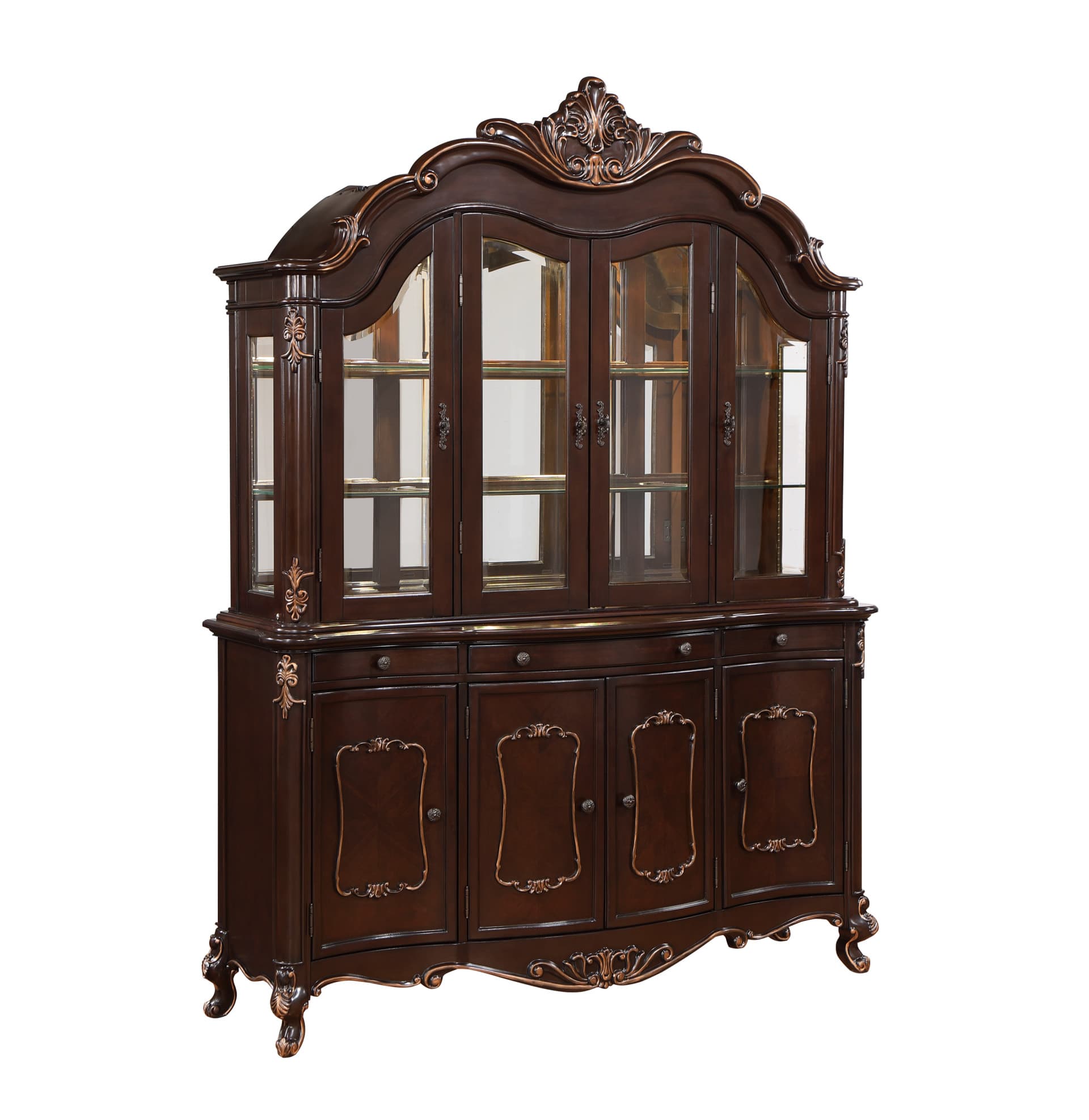 Constantine China Cabinet Top, Cherry