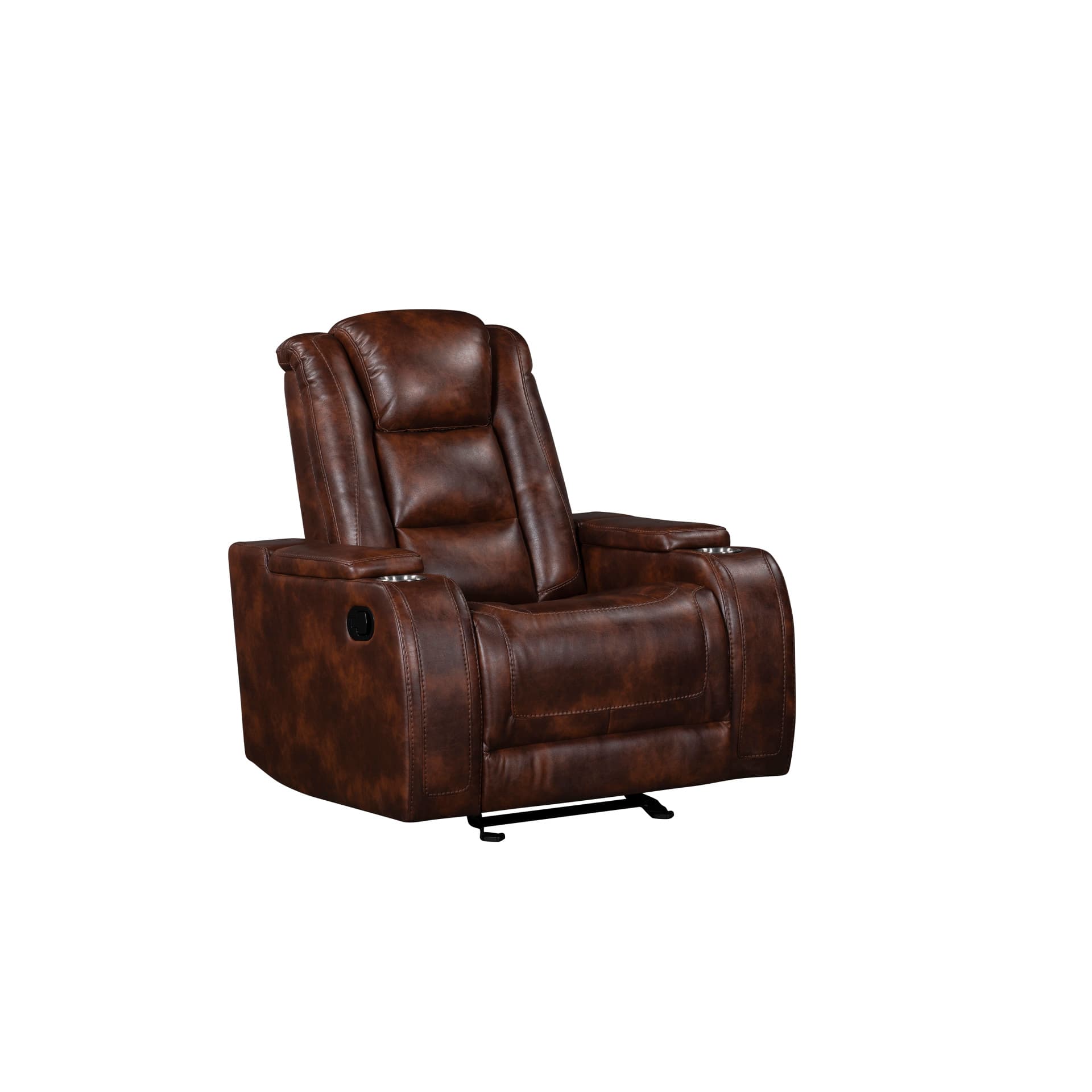 Chester Glider Recliner, Brown