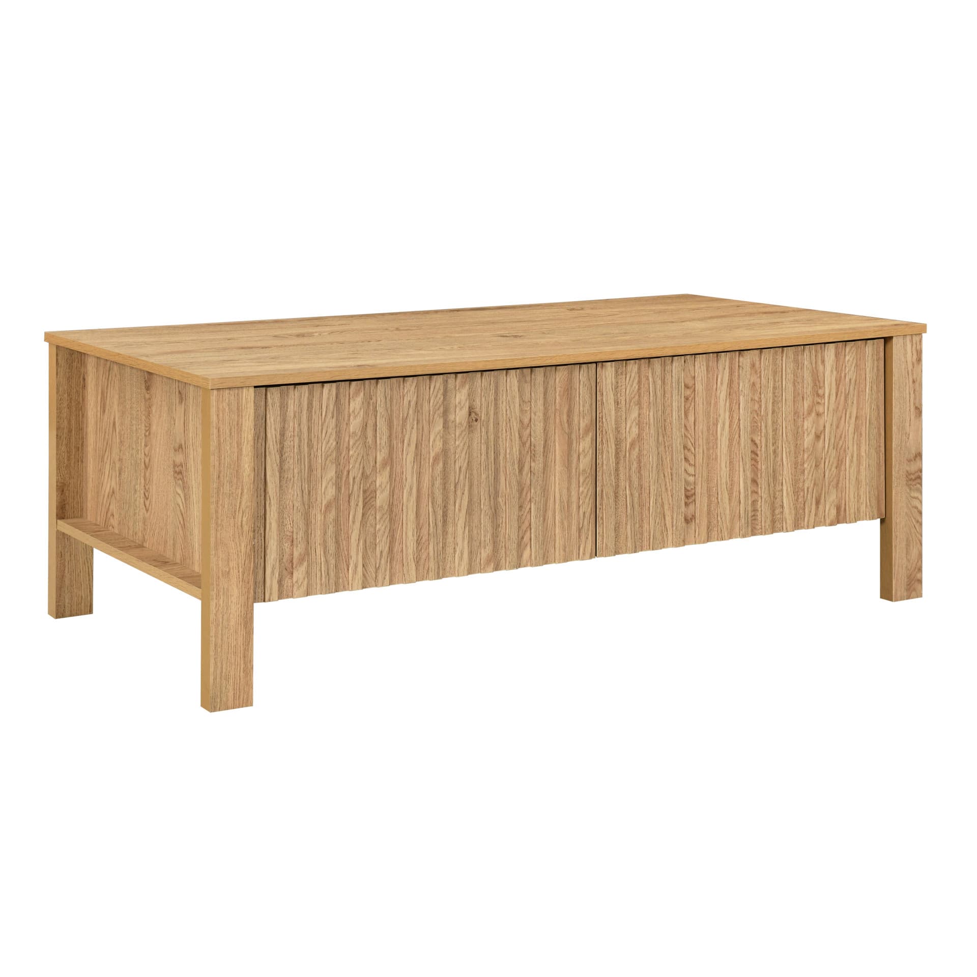 Thayer 47" Two Drawer Coffee Table, Natural