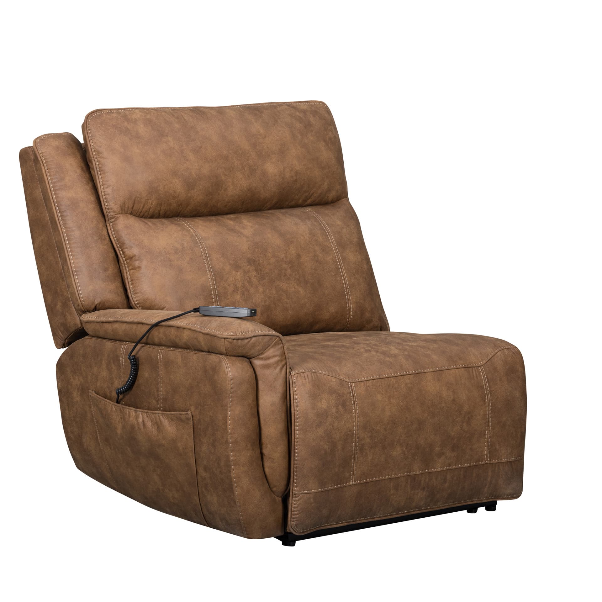 Kyra Left-Arm Facing Recliner with Power Hr, Fr, Massage, Heat, Saddle
