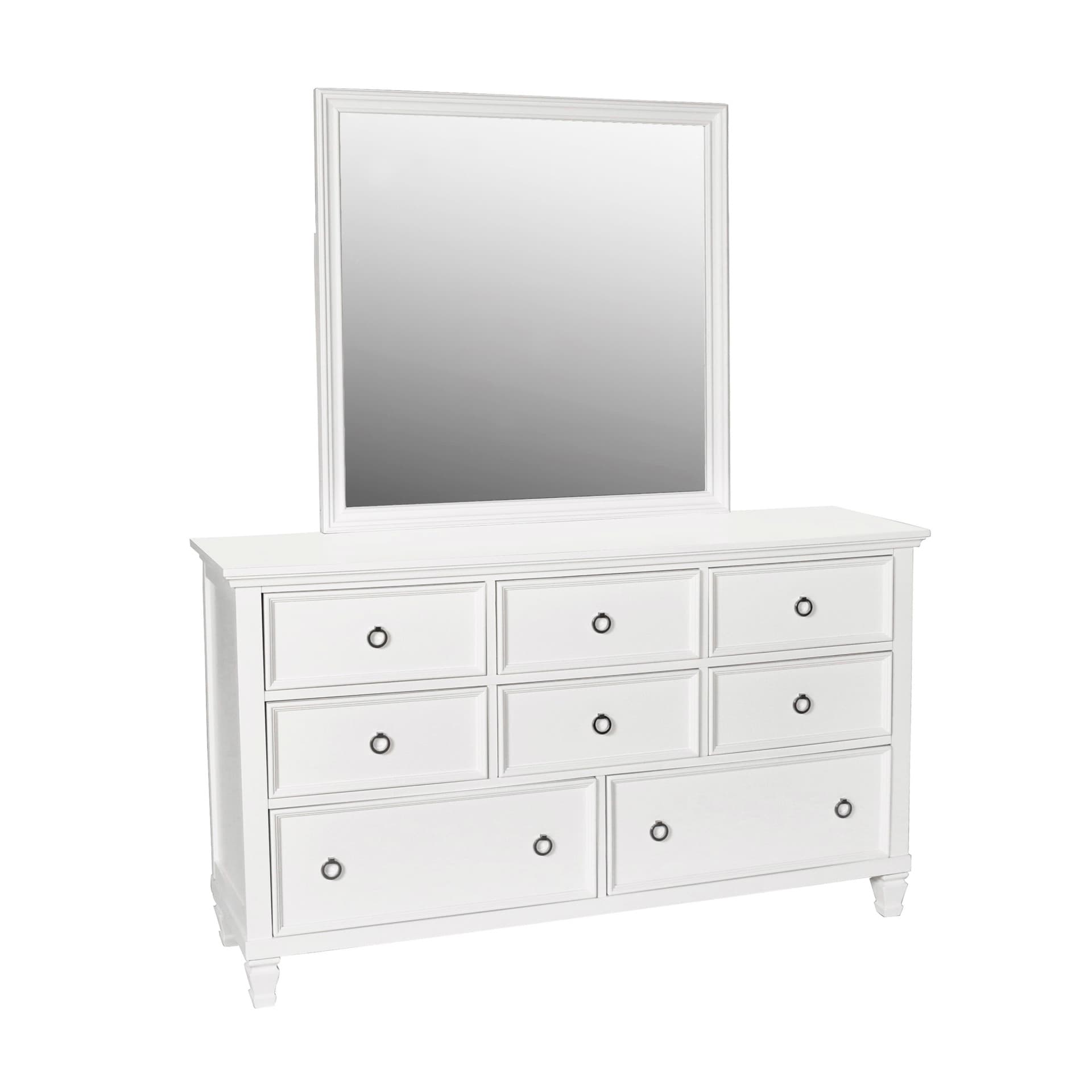 Tamarack Mirror, White