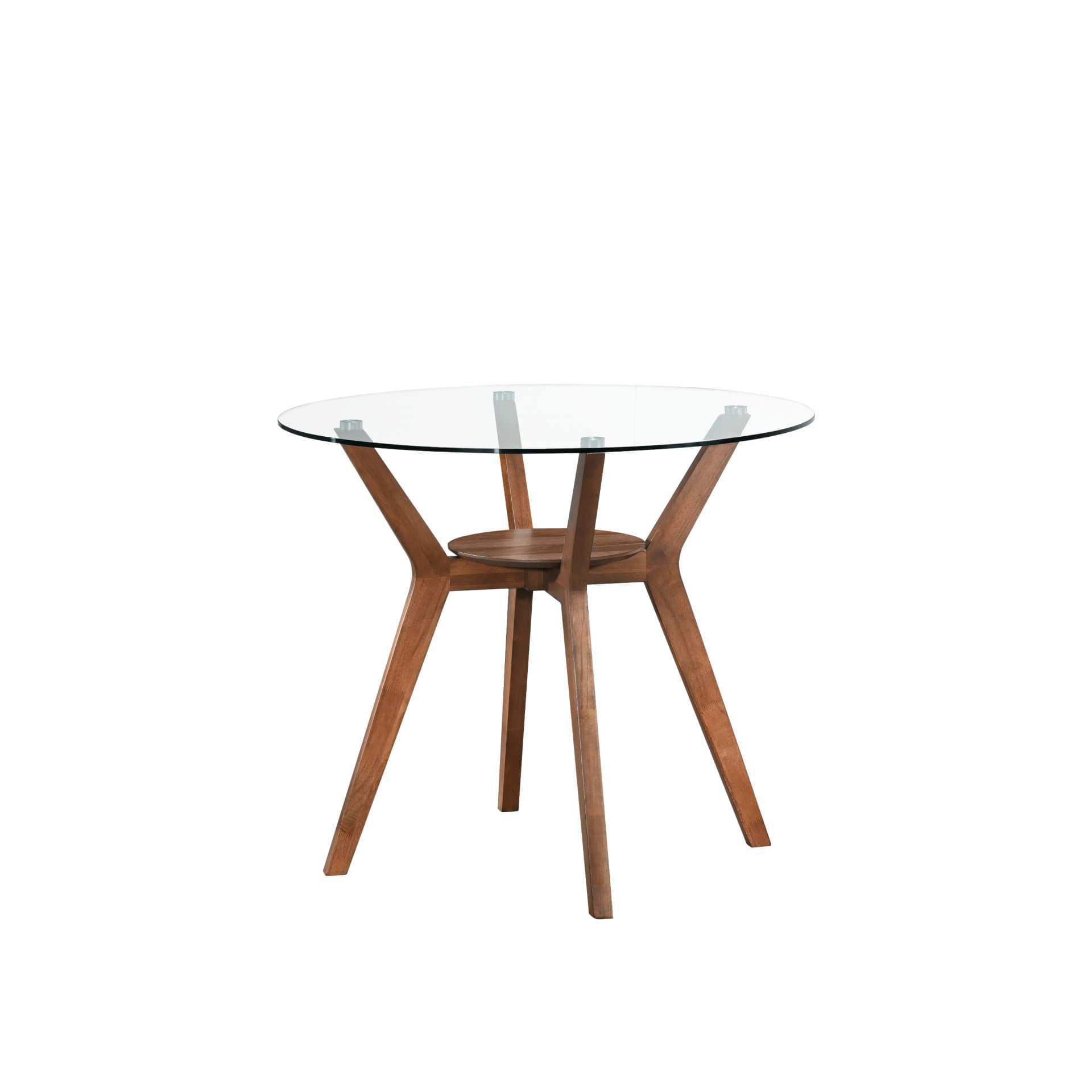 Oscar Counter Table Base for Glass Top Ctr Table, Walnut