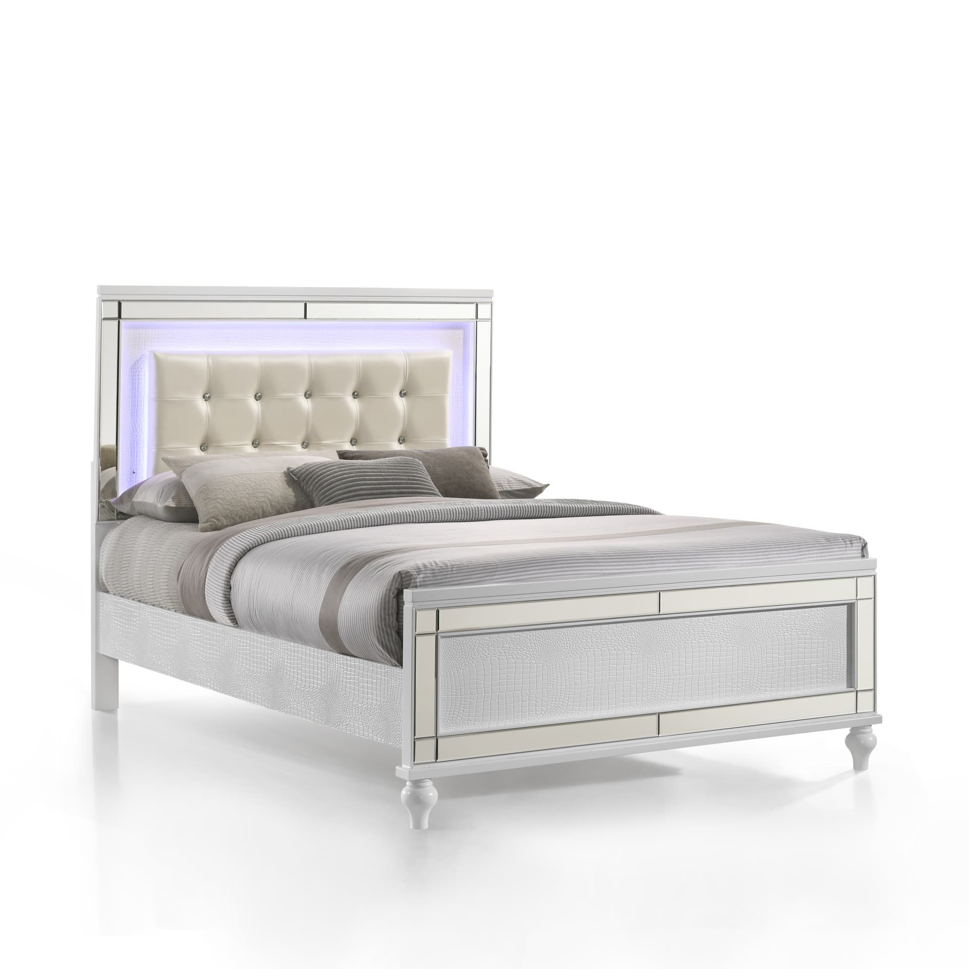 Valentino White Full Bed