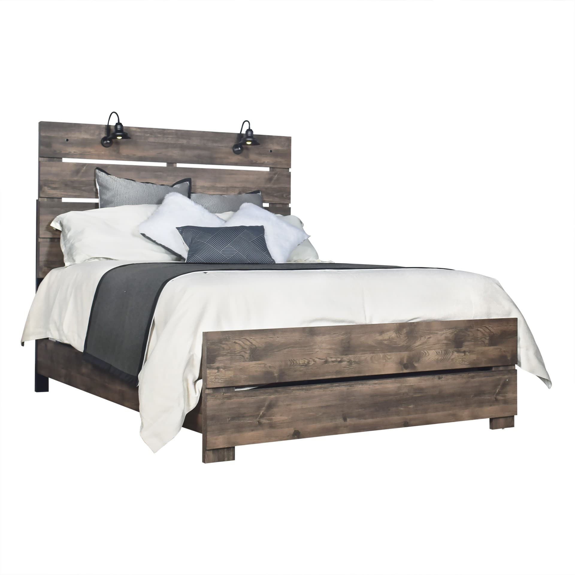 Misty Lodge Master & Youth Bedroom-greige Misty Lodge 6/0 Wk Side Rails-greige