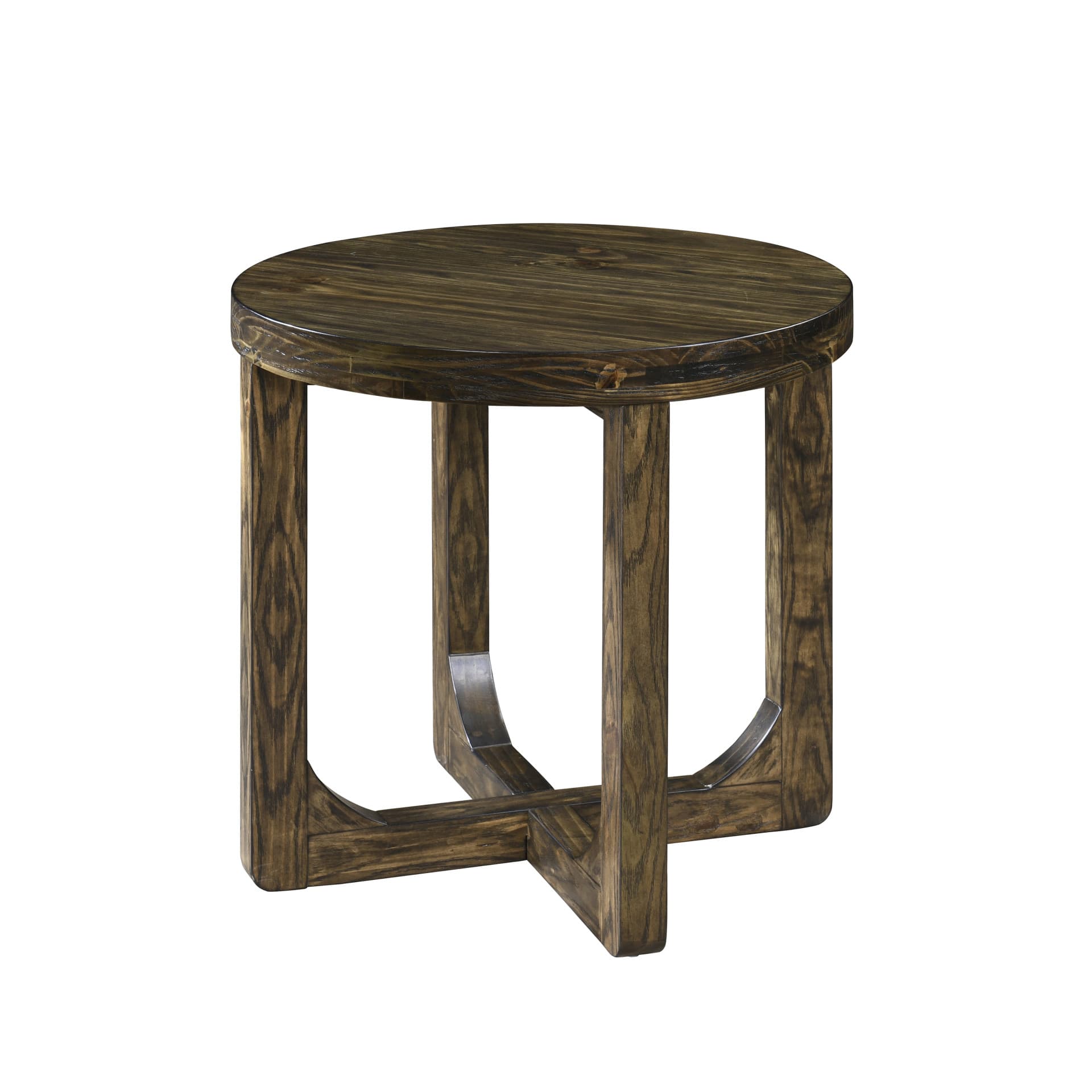 Kerby Occasional Kerby Round End Table-dk Brown
