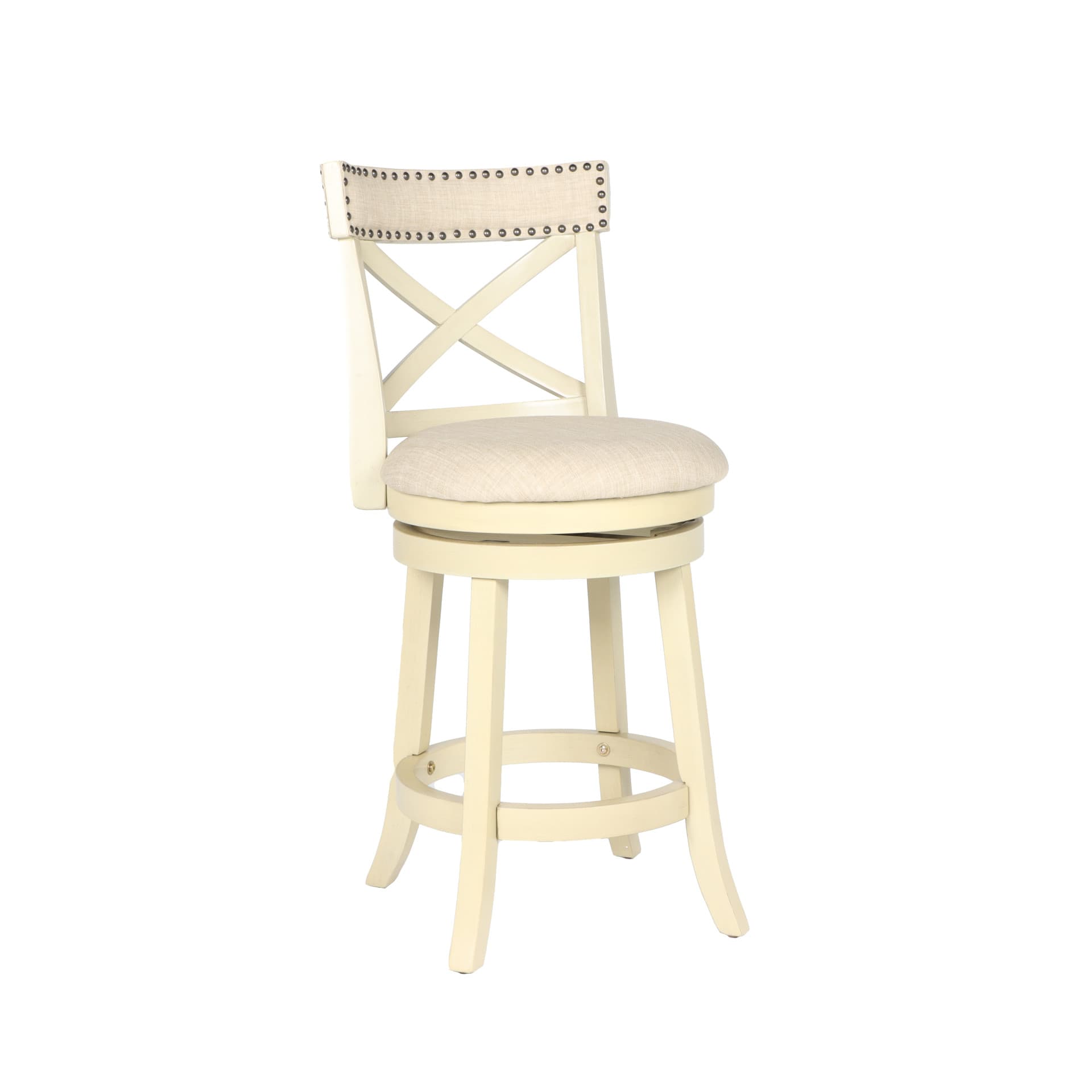 York 24" Counter Stool, White