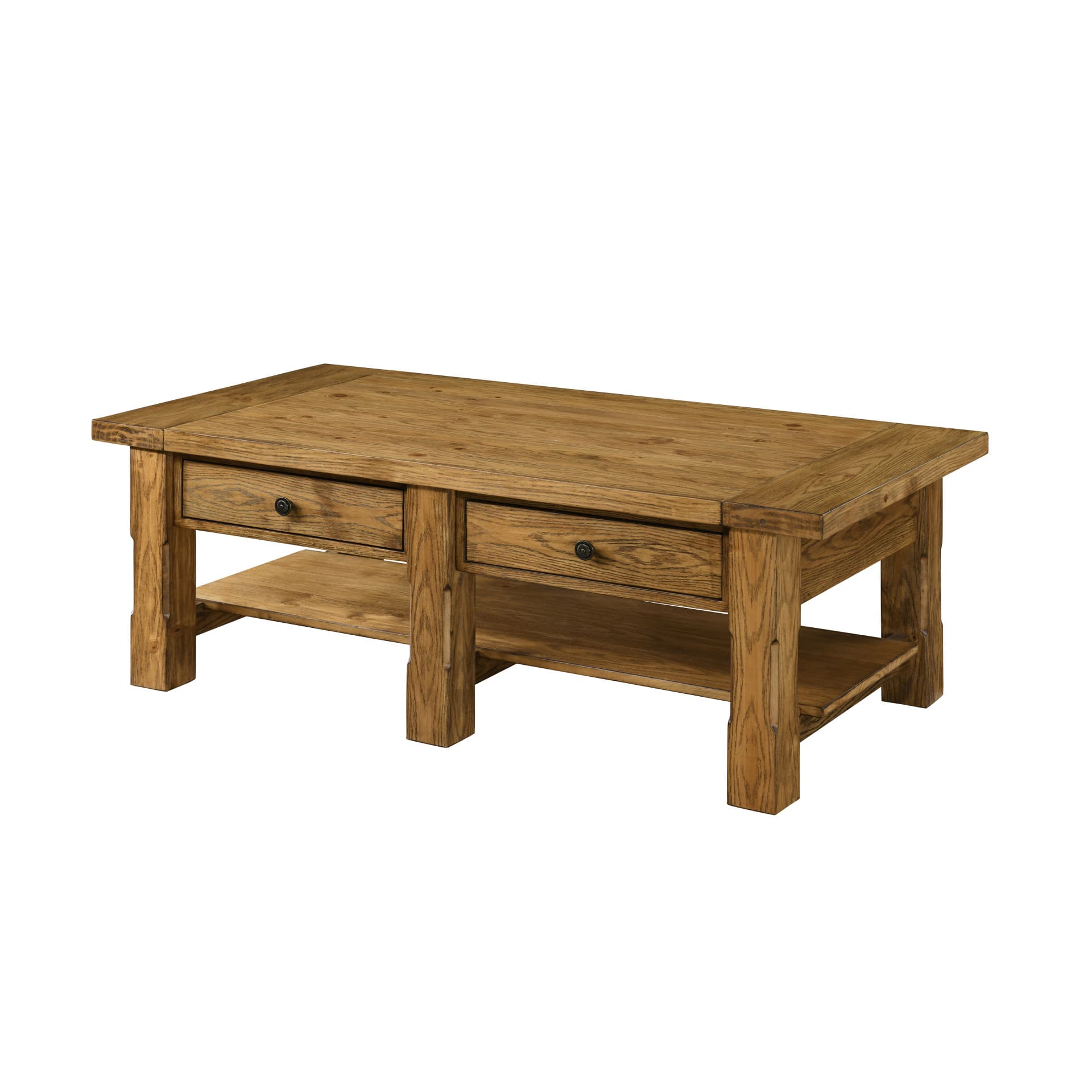 Duncan 2 Drawer Coffee Table, Walnut