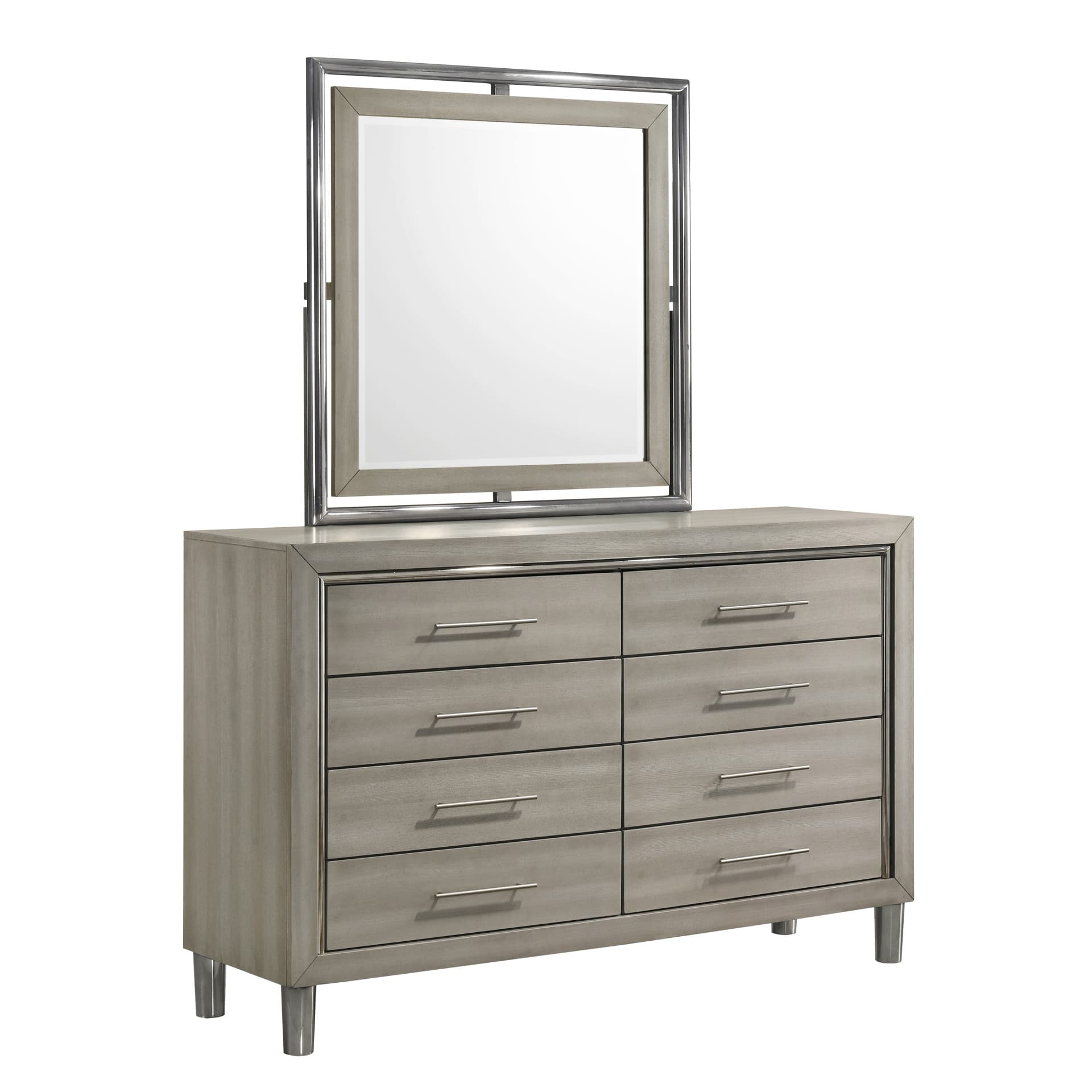 Lennox Mirror, Gray