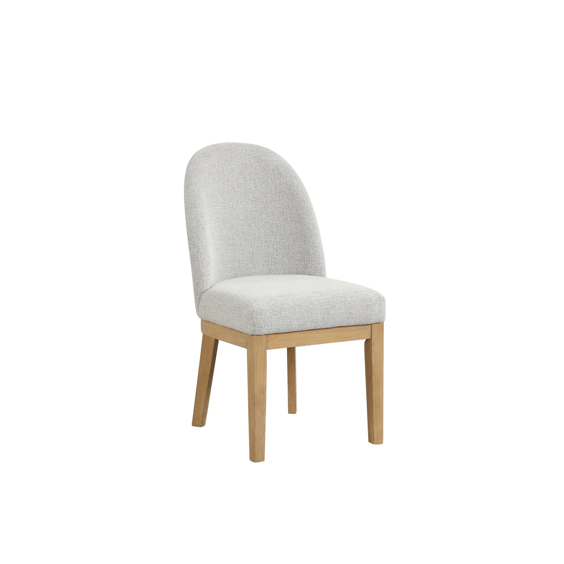 Essence Upholstered Curved Back Chair, Natural