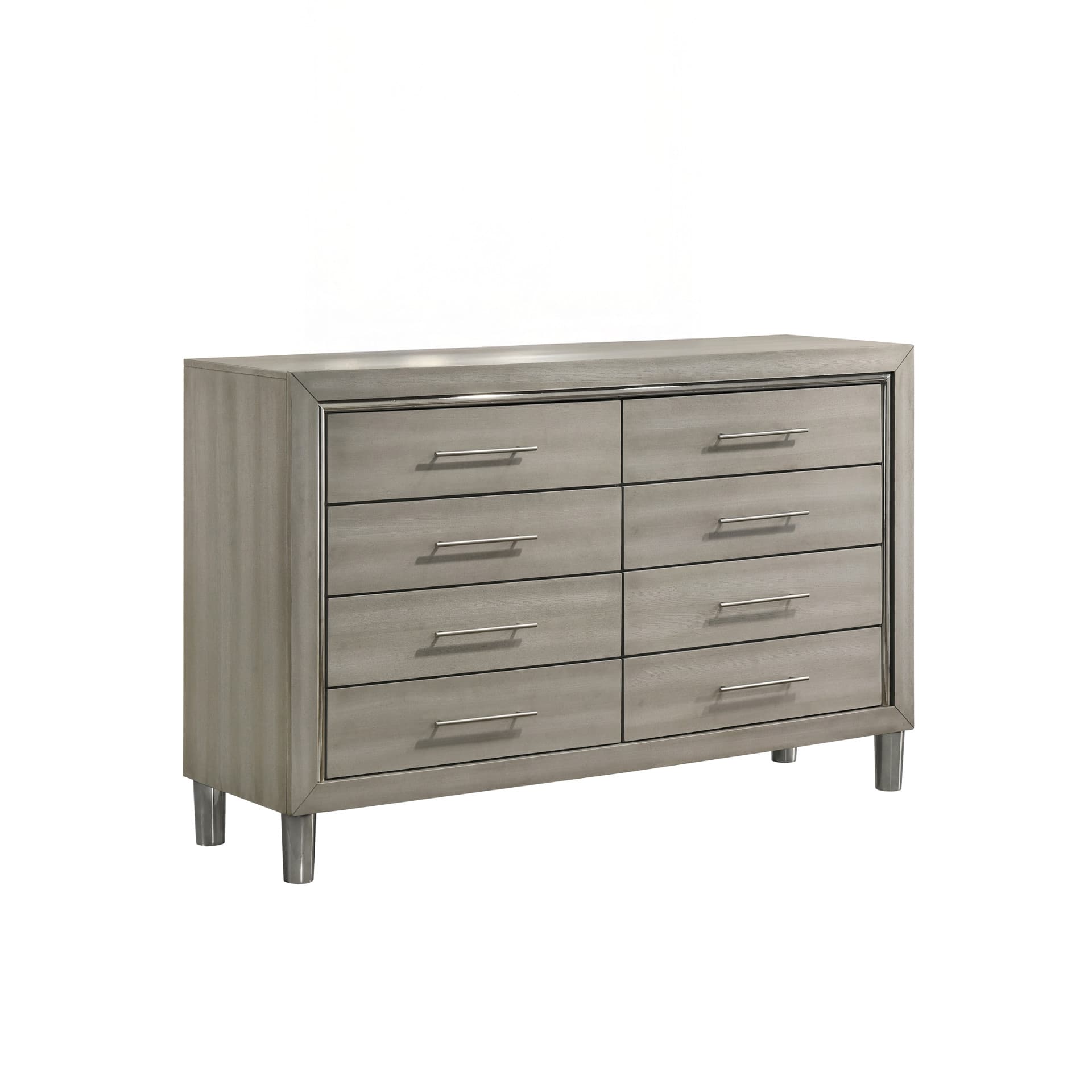 Lennox 8 Drawer Dresser, Gray